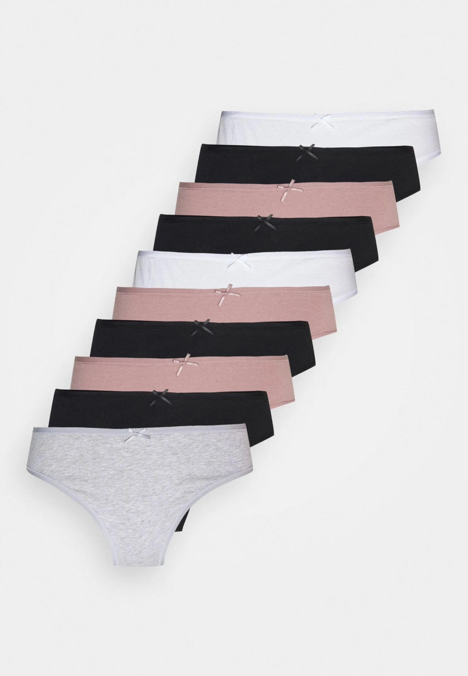 Anna Field SHANNON 10 PACK BRIEF - Figi - Pink/grey