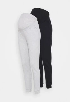 2 PACK - REGULAR FIT JOGGERS - OVERBUMP - Spodnie Treningowe - Black/grey
