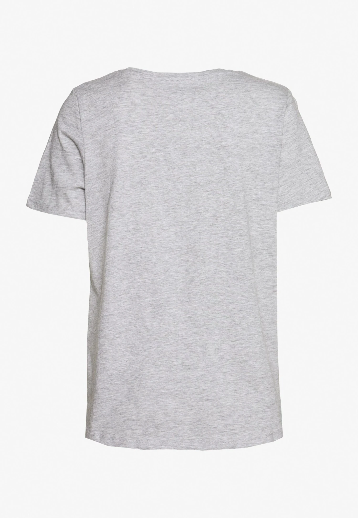 Anna Field T-shirt Basic - Mottled Light Grey/blue - obrazek 4