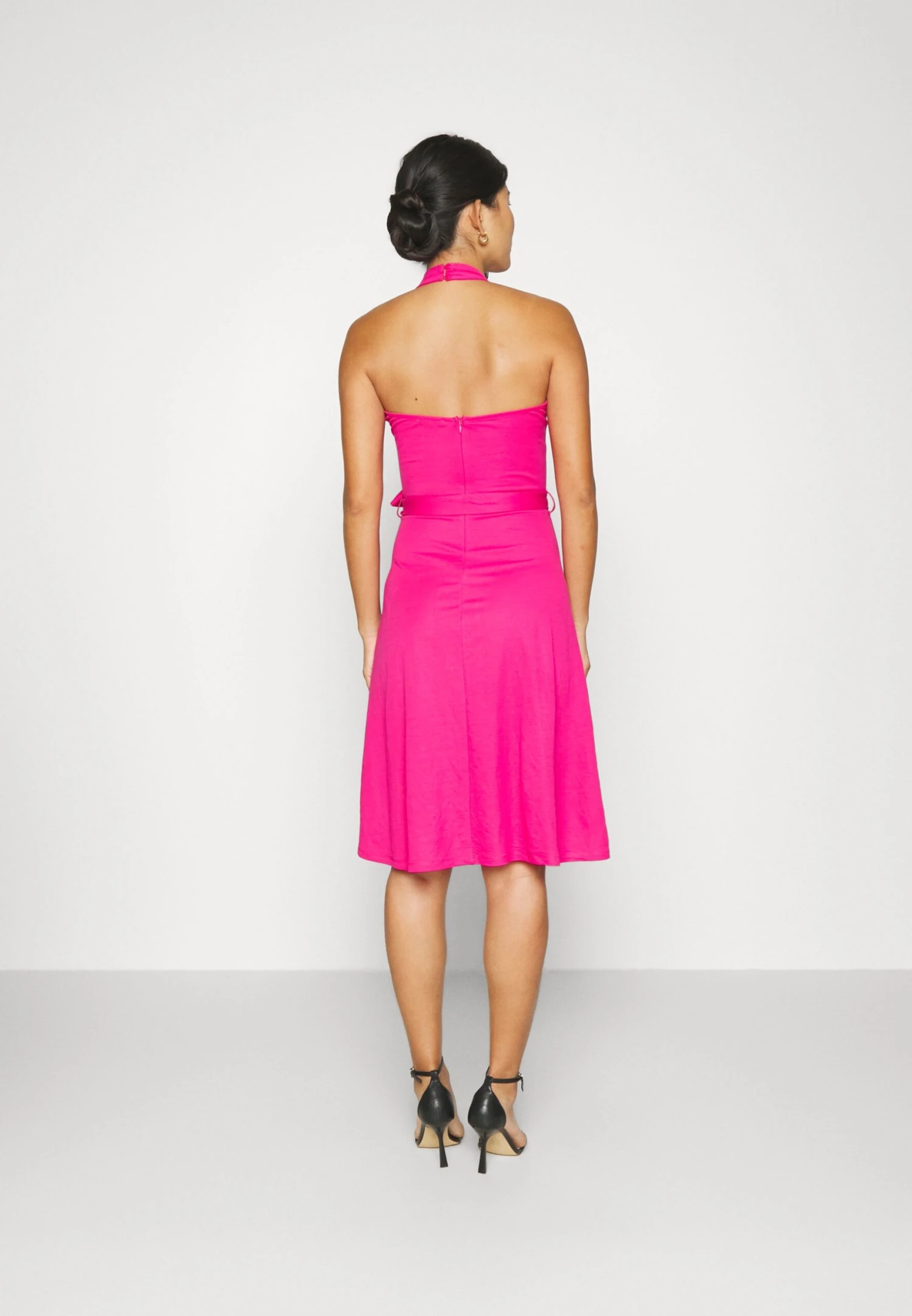 Anna Field Sukienka Koktajlowa - Bordeaux - obrazek 3