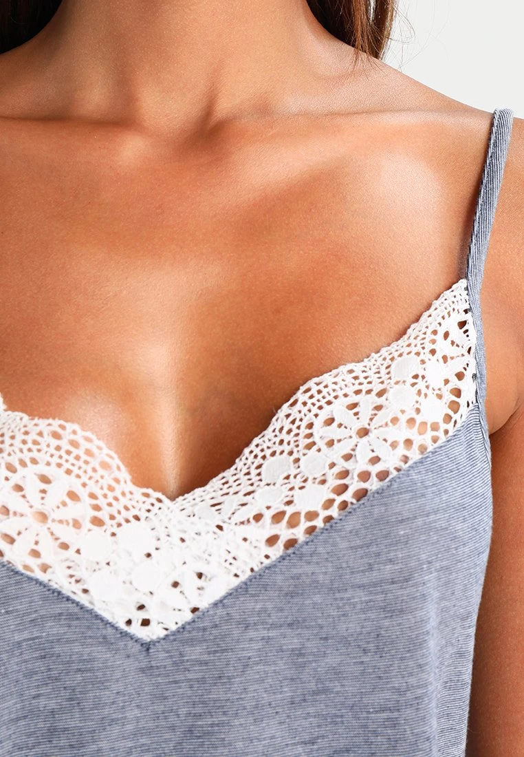 Anna Field SARAH SHORT PJ SET - Piżama - Off-white/dark Blue - obrazek 5