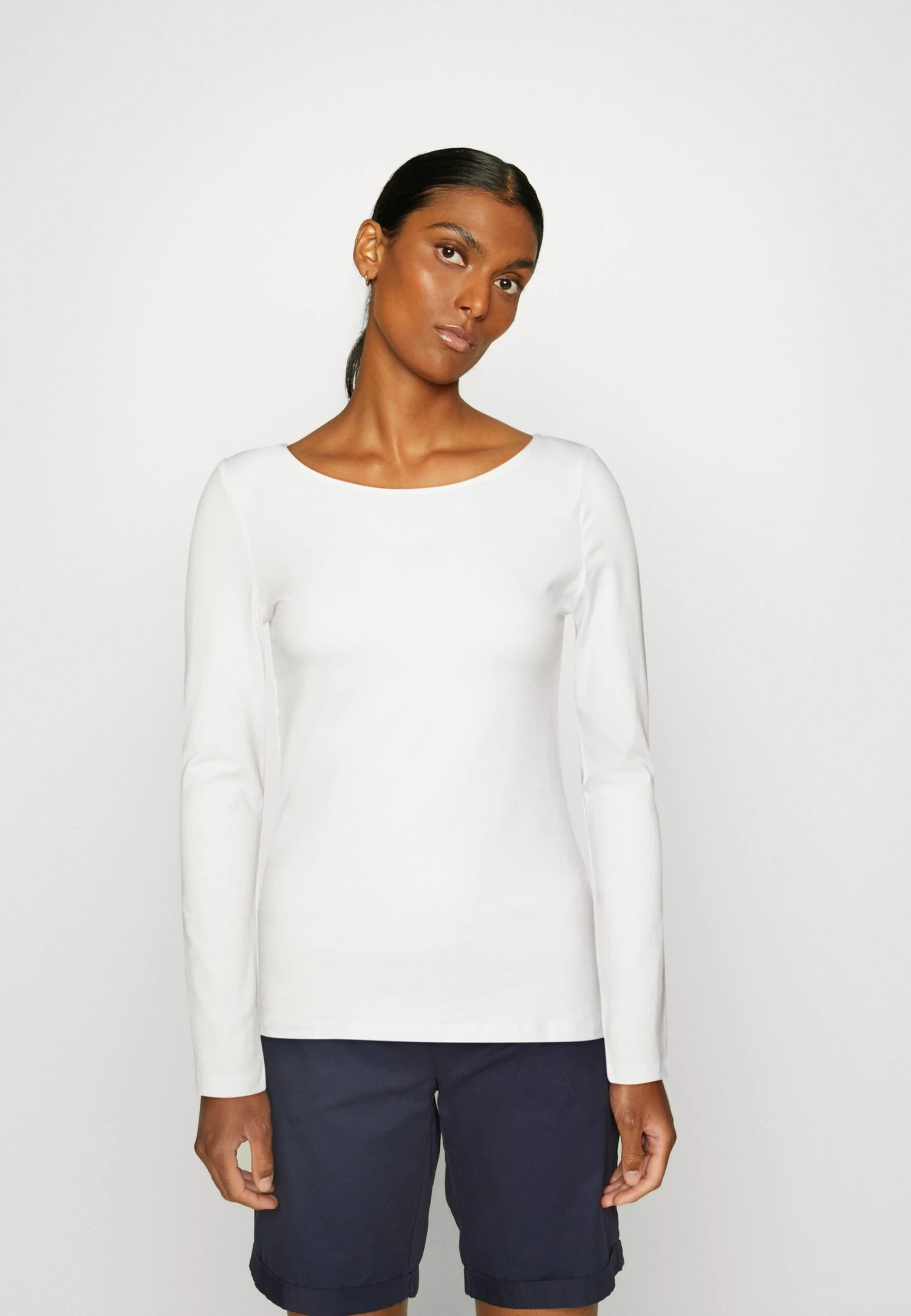 Anna Field 2 PACK - Bluzka Z Długim Rękawem - Brown/white - obrazek 4