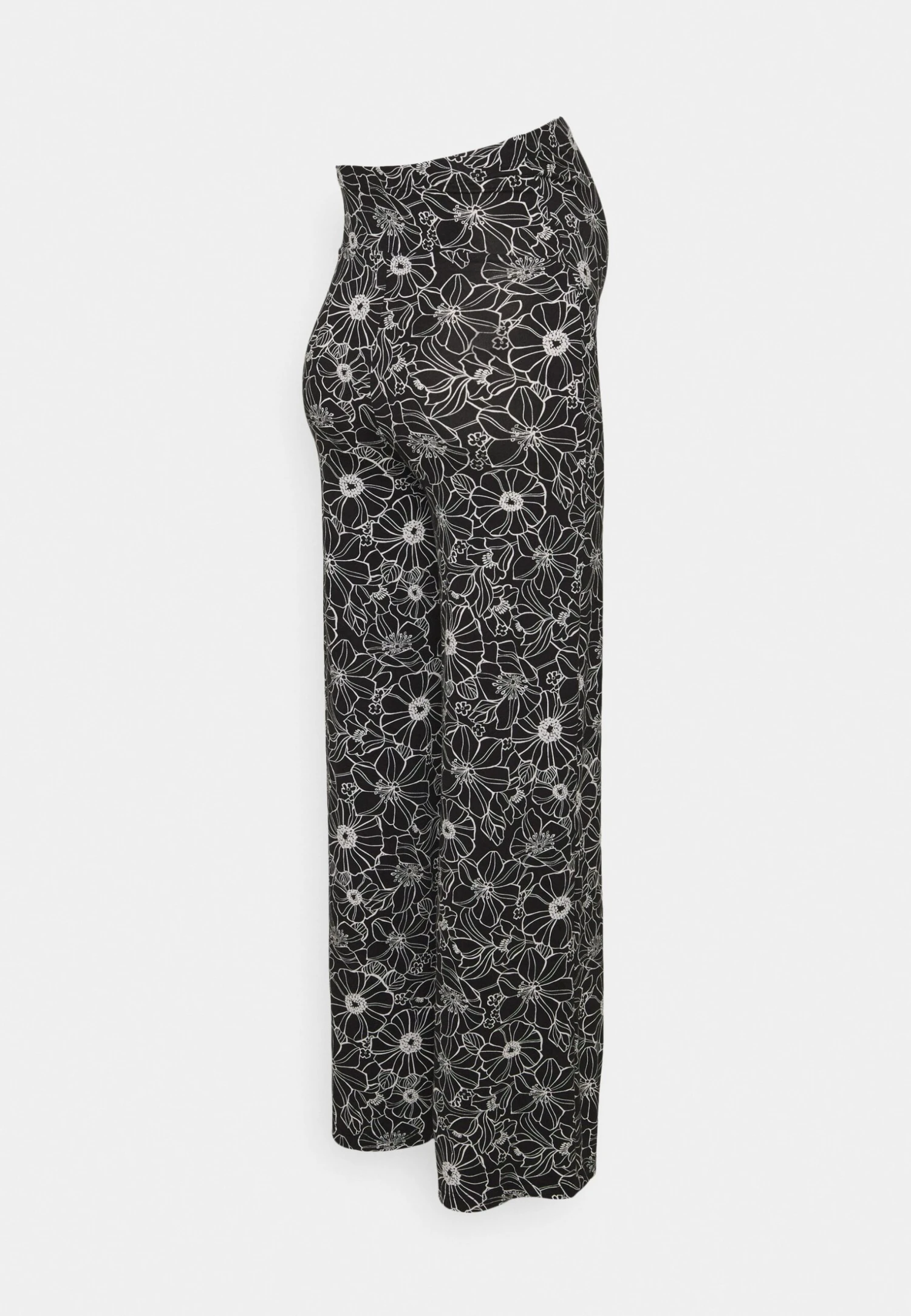 Spodnie Materiałowe - Black/white - obrazek 2