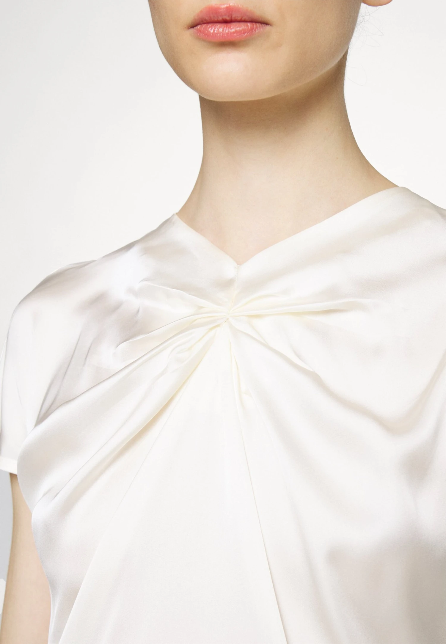 Anna Field T-shirt Z Nadrukiem - Off White - obrazek 8