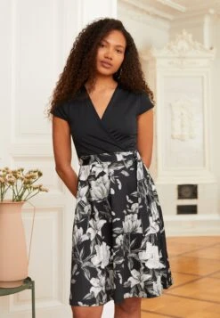 Anna Field Sukienka Z Dżerseju - Black/grey/white