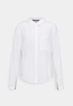 Anna Field Basic Blouse With Pocket - Koszula - Off-white