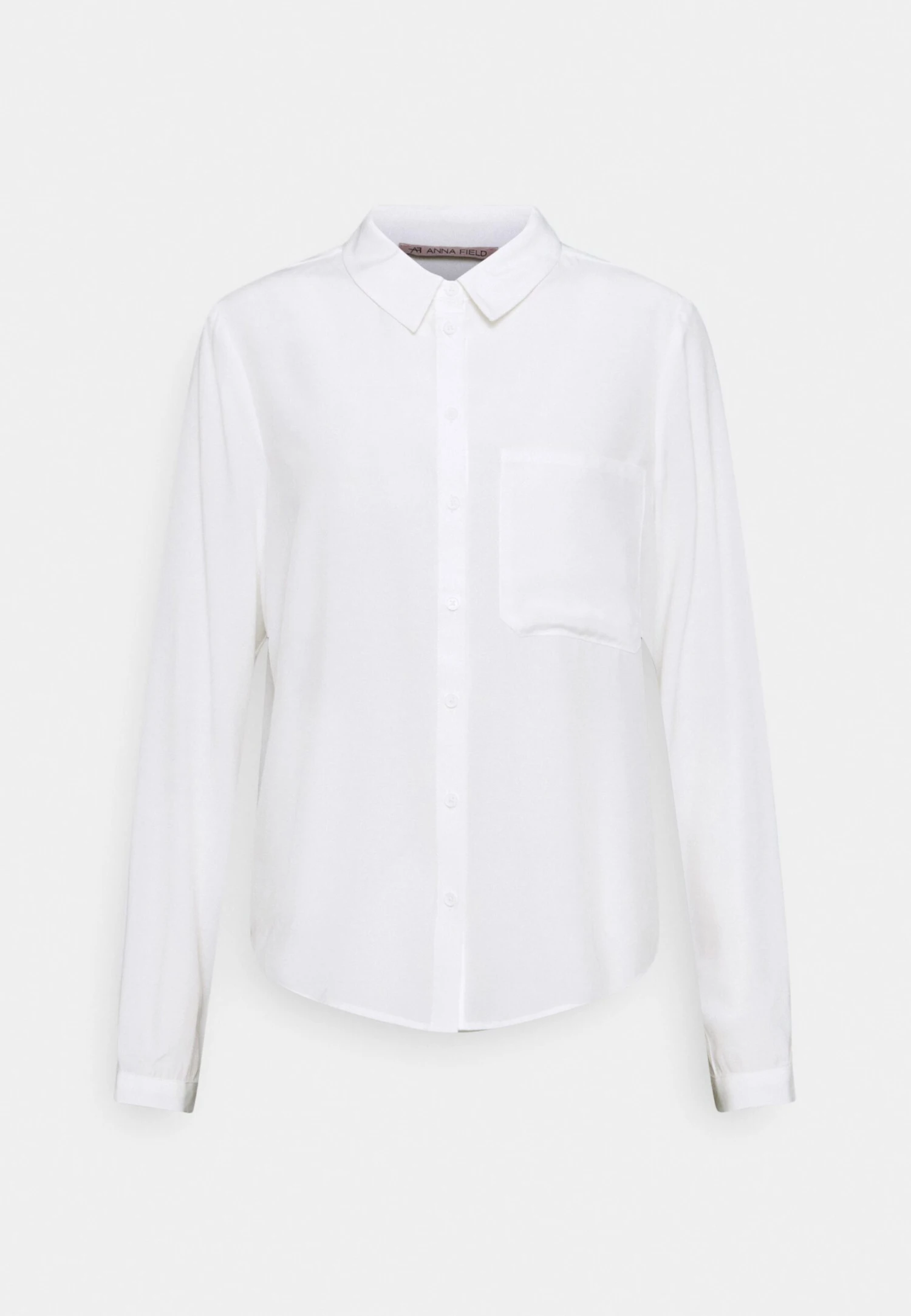 Anna Field Basic Blouse With Pocket - Koszula - Off-white