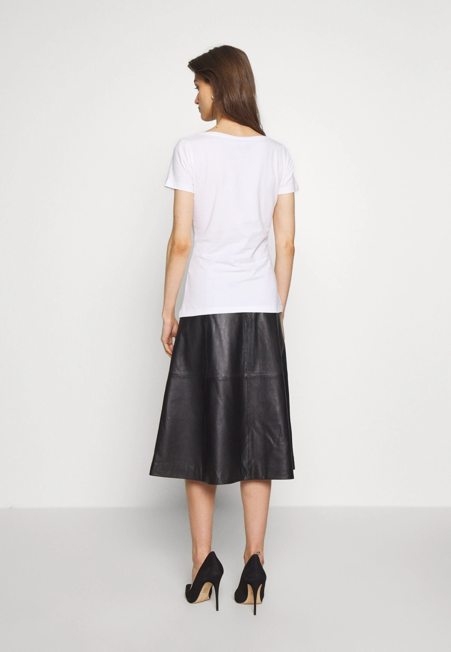 Anna Field 3 PACK - T-shirt Basic - White/camel/black - obrazek 4