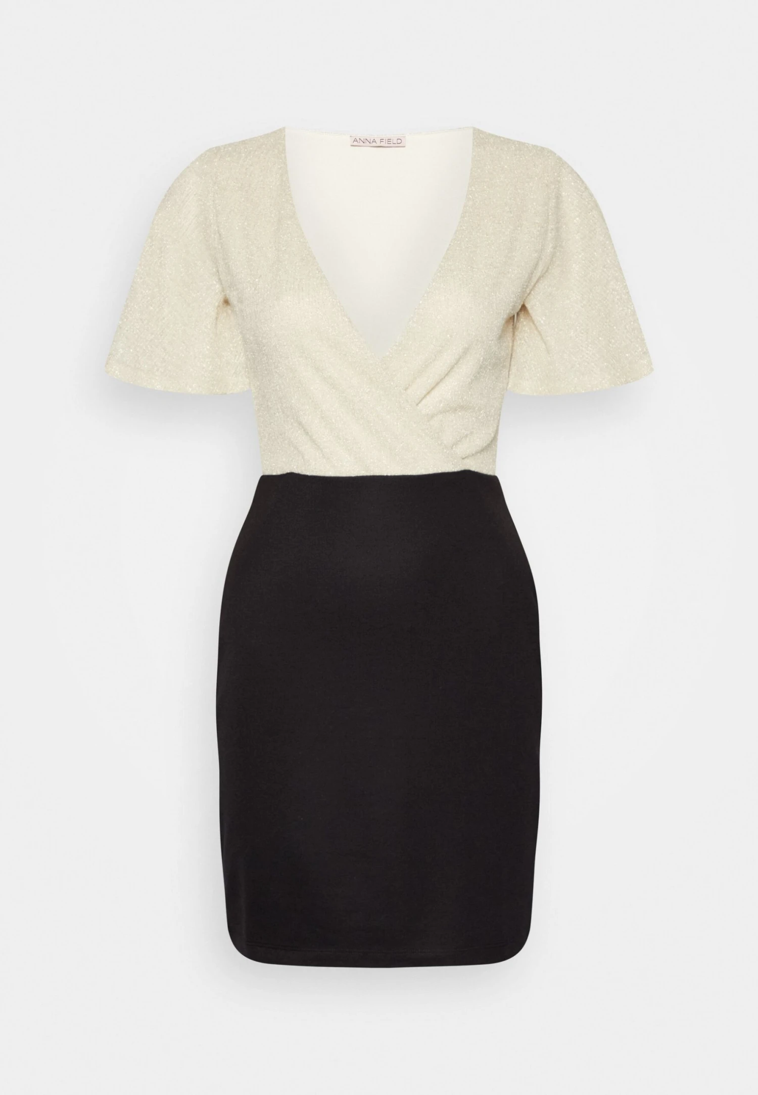 Anna Field Sukienka Etui - Gold/black - obrazek 7