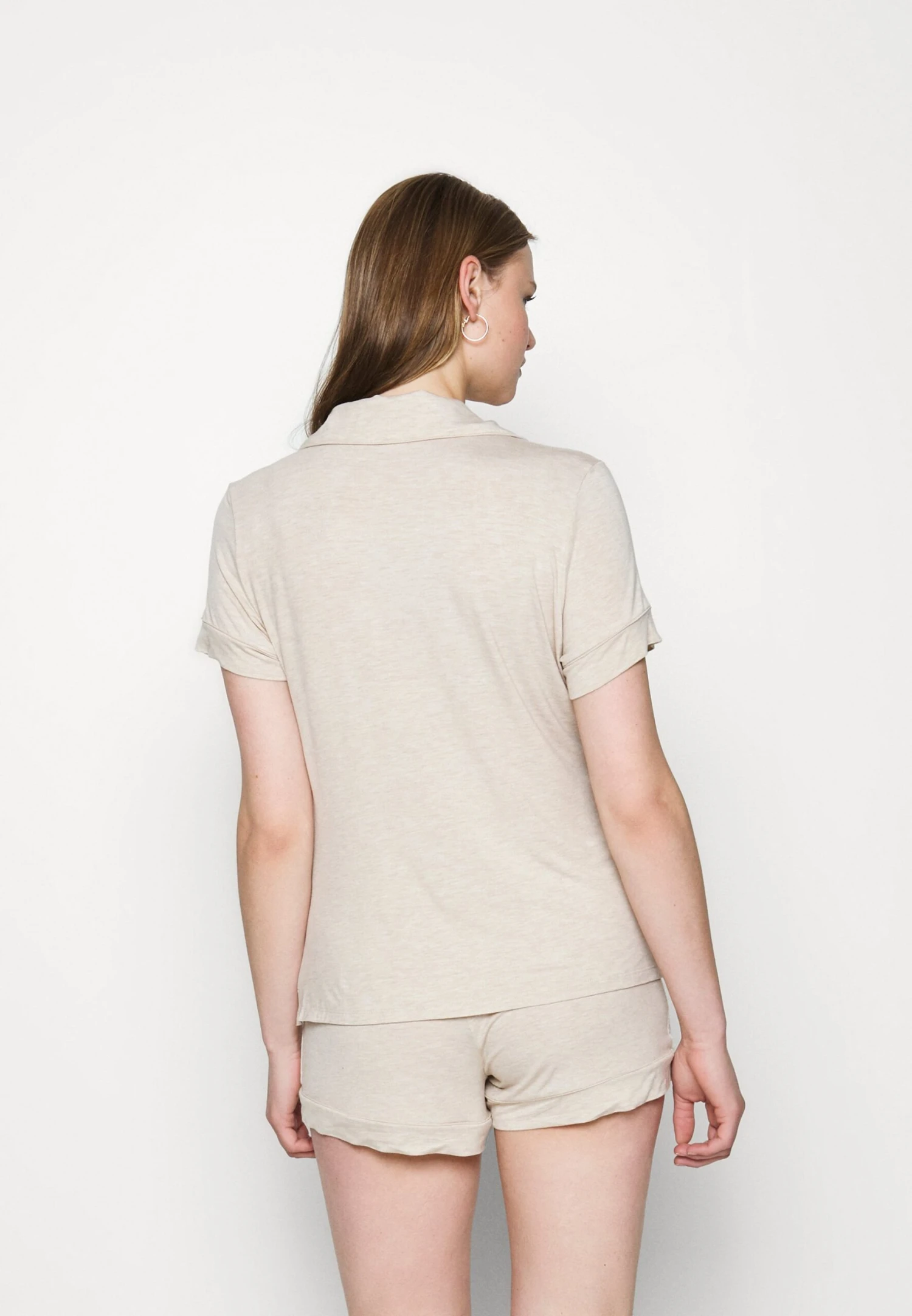 Anna Field BUTTON THROUGH PJ SET - Piżama - Beige - obrazek 3