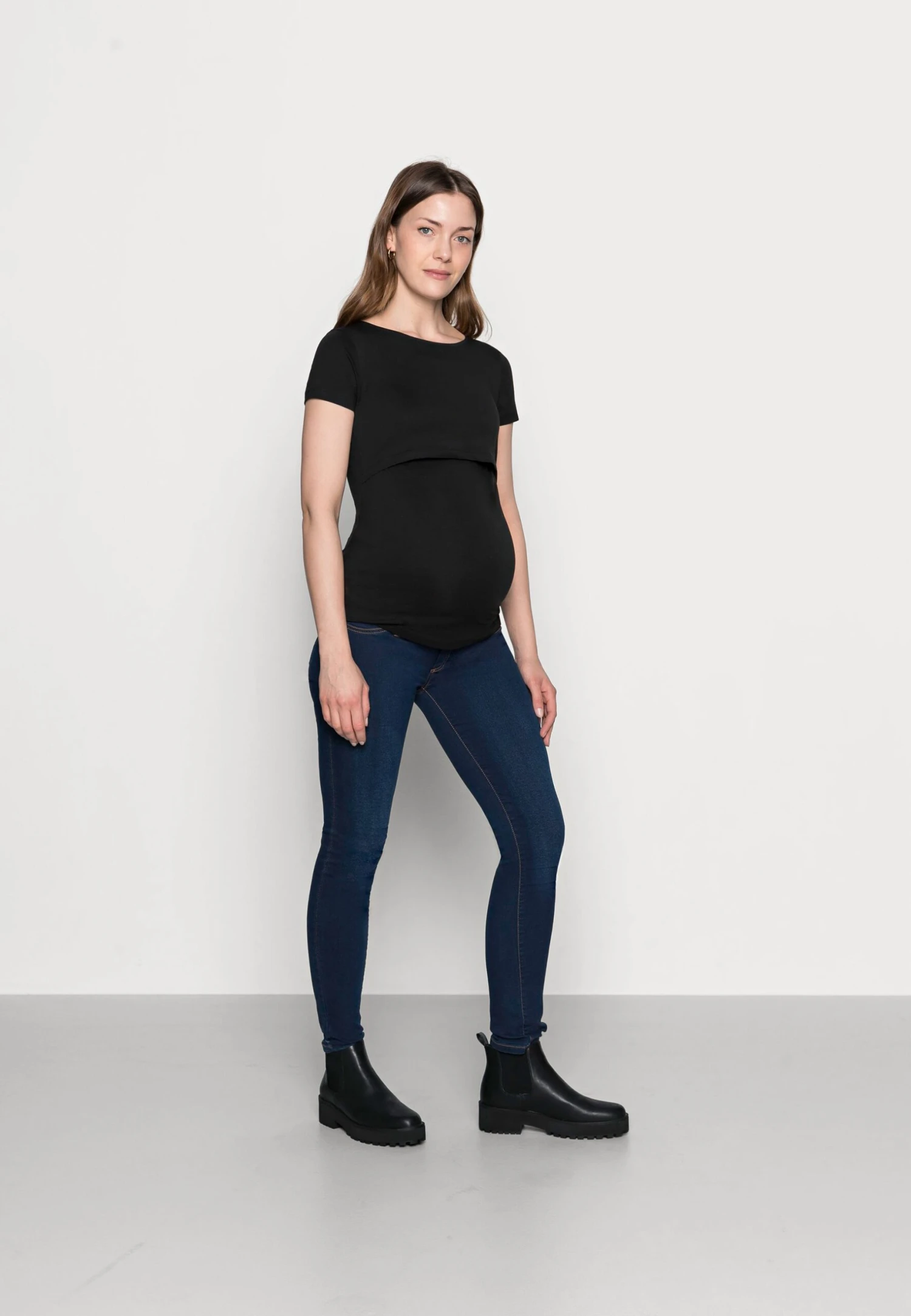 NURSING 2er PACK - Basic T-shirt - T-shirt Basic - Dark Blue/black
