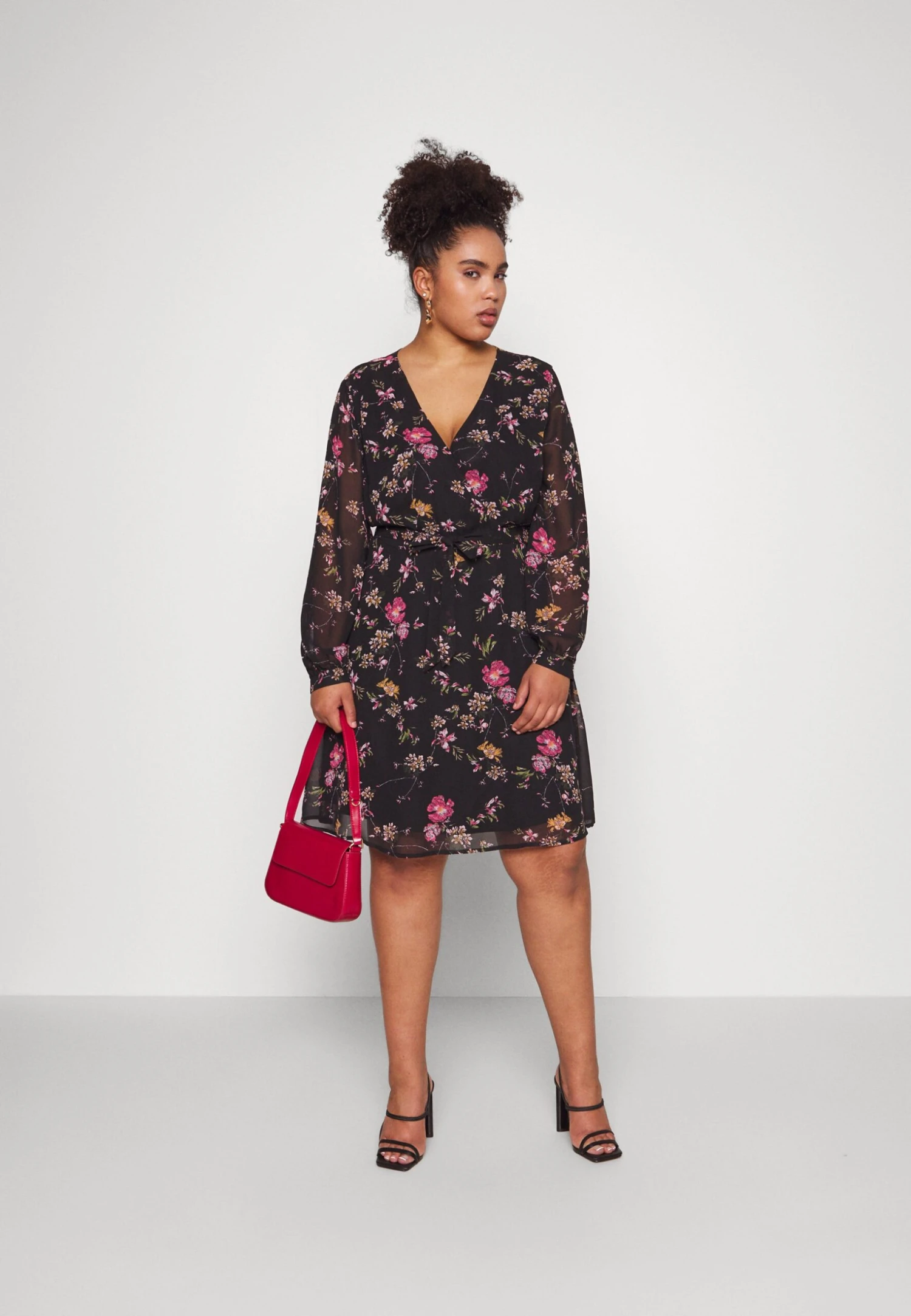 Sukienka Letnia - Black/pink - obrazek 2