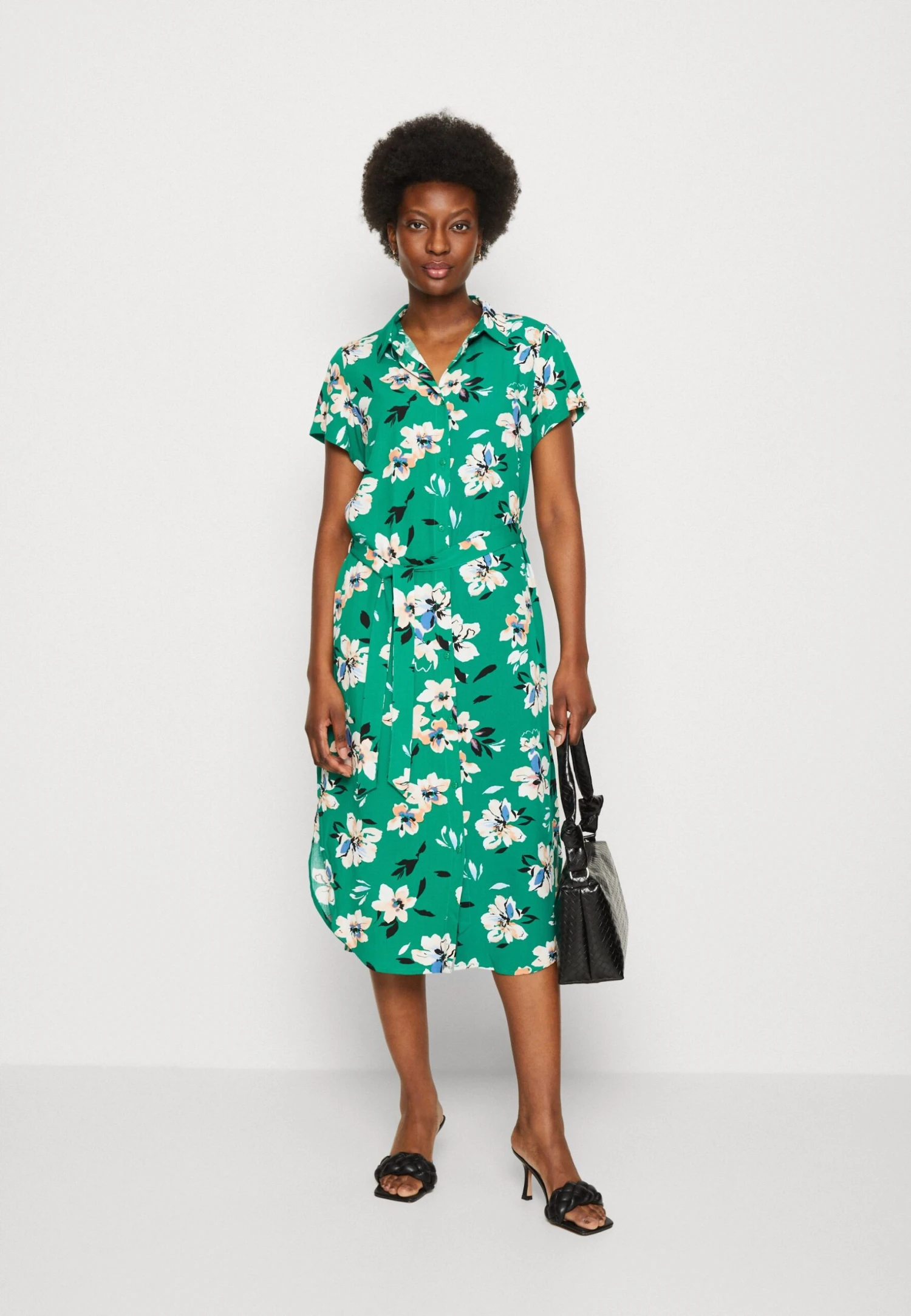 Anna Field Sukienka Koszulowa - Green/pink - obrazek 5