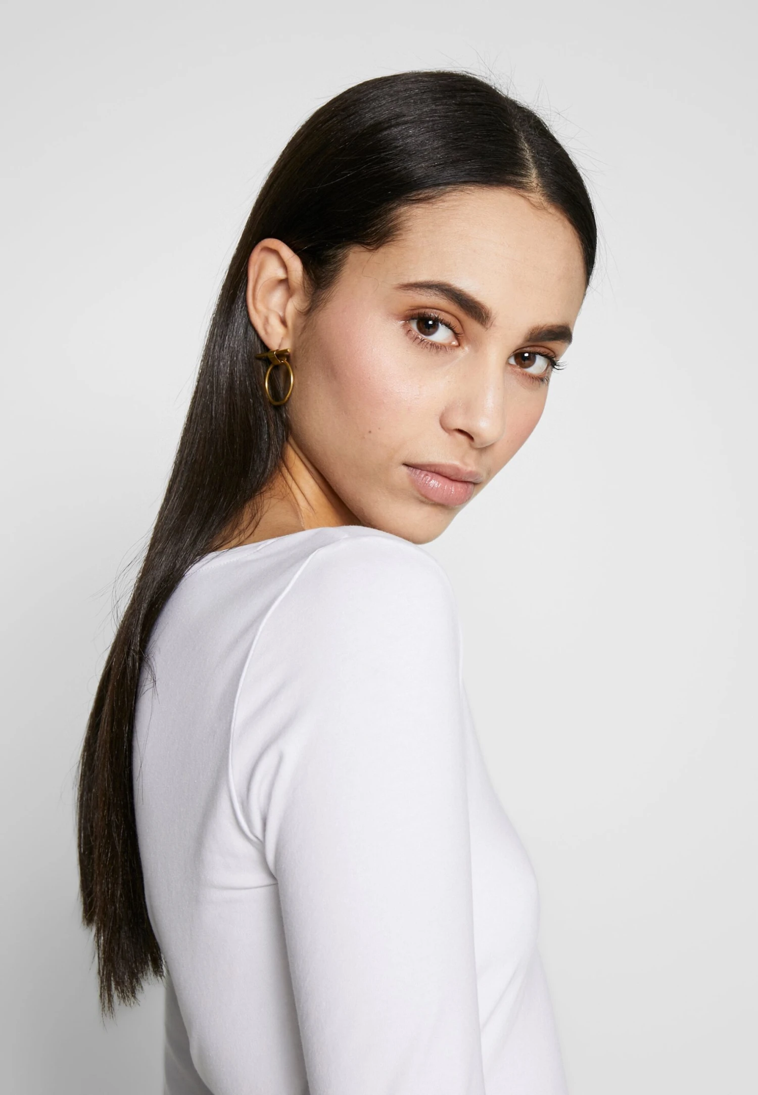 BASIC LONG SLEEVE TOP - Bluzka Z Długim Rękawem - White - obrazek 4