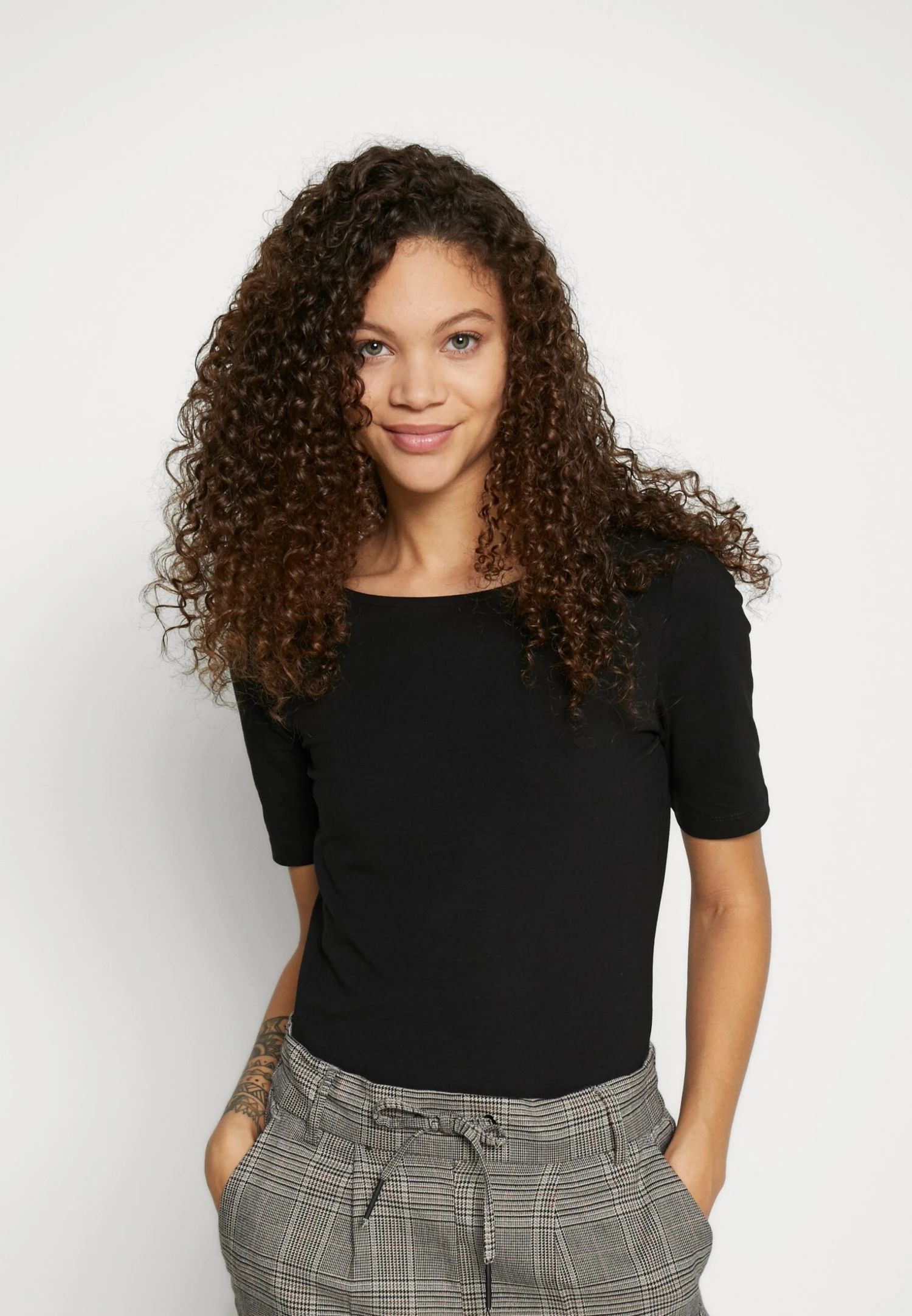 BASIC CREW NECK - T-shirt Basic - Black