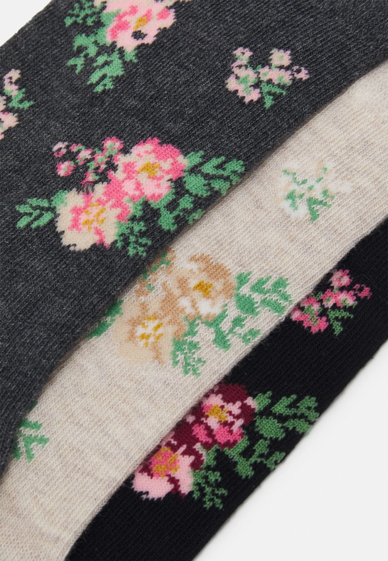 Anna Field Skarpety - Black/beige - obrazek 2