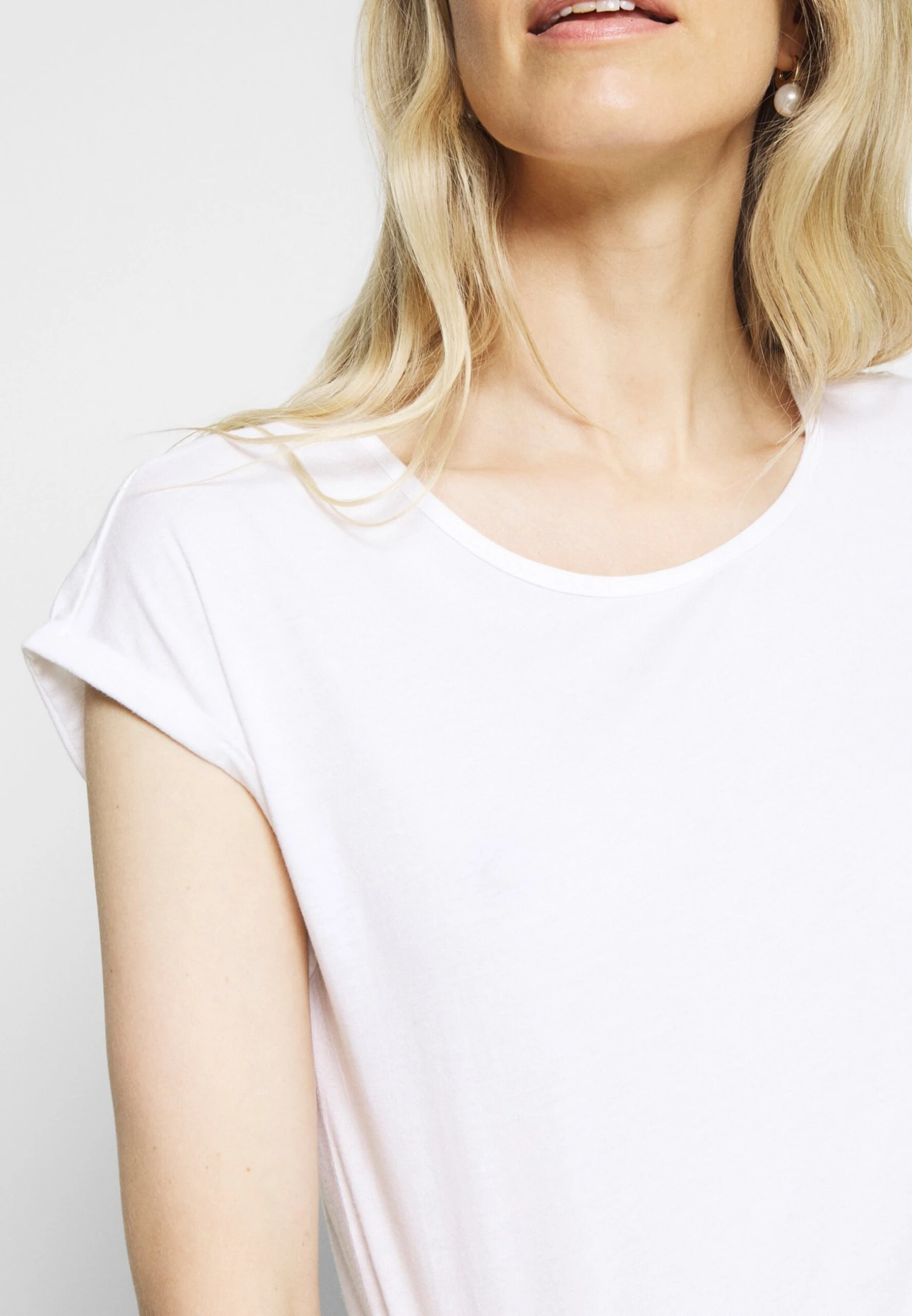 Anna Field 3 PACK - T-shirt Basic - Black/white/mottled Light Grey - obrazek 13