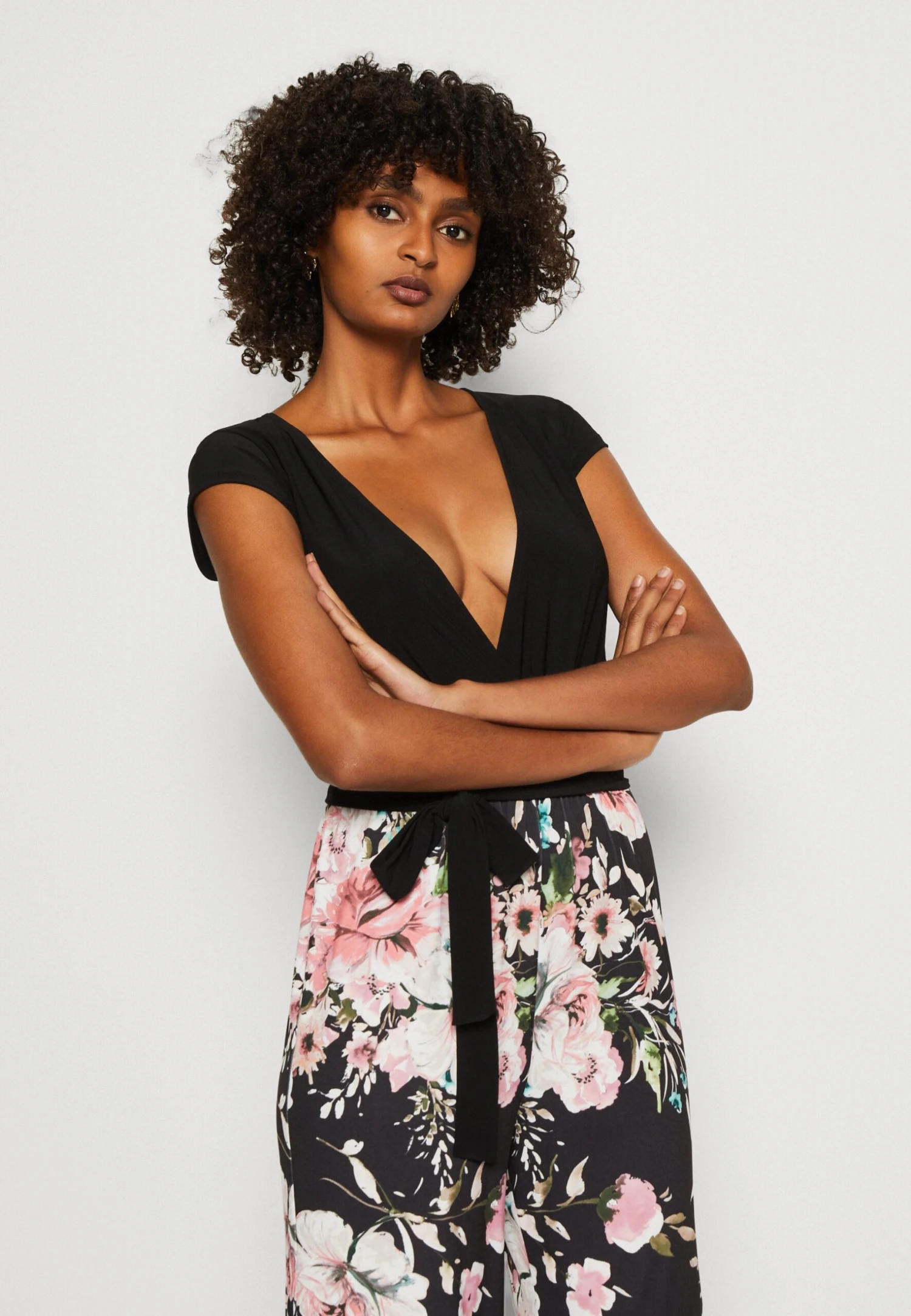 Anna Field Kombinezon - Black/multi-coloured - obrazek 4