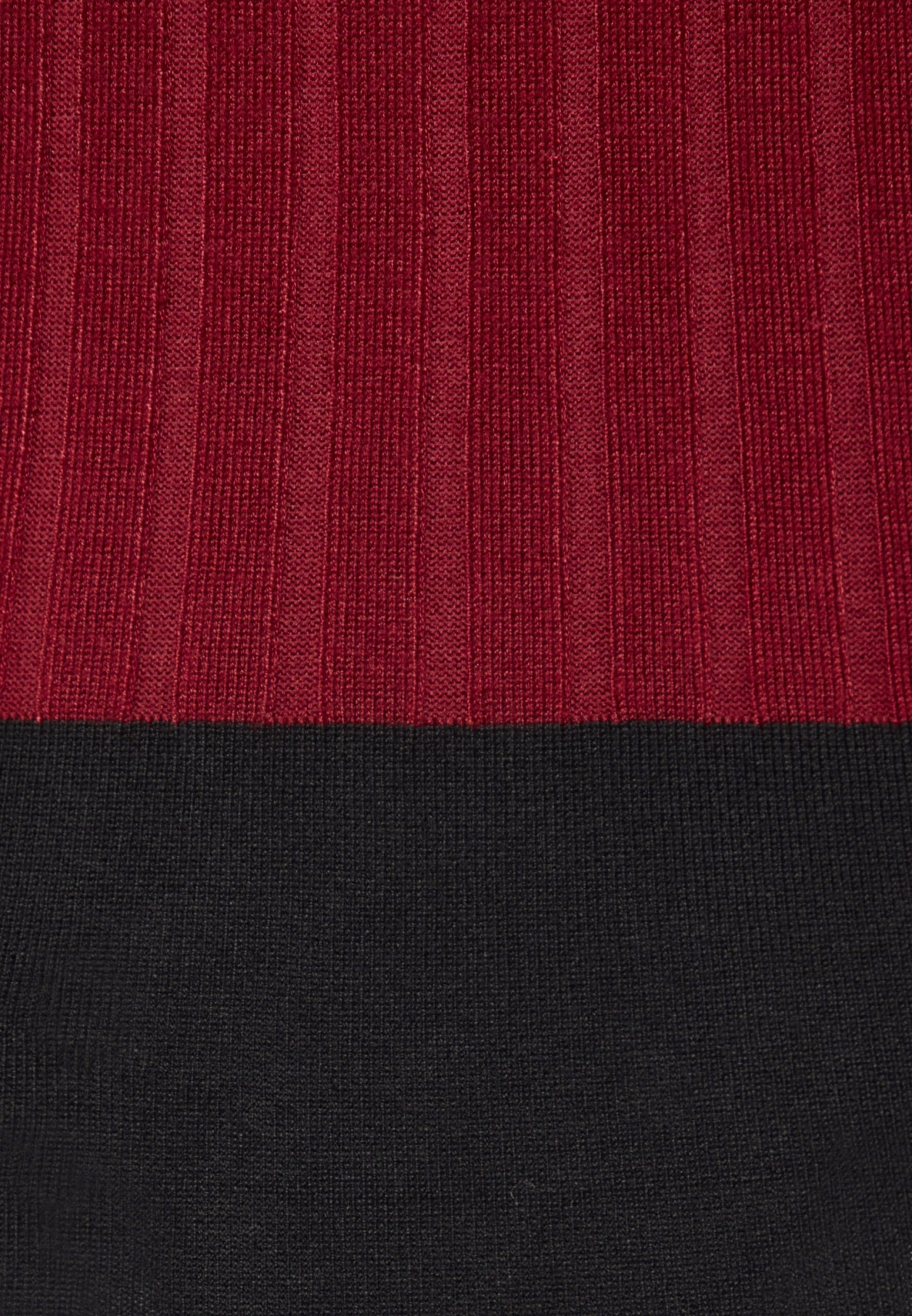 Anna Field CREW AUSSCHNITT RIPP TOP BODYCON MINI STRICKKLEID - Sukienka Etui - Dark Red/black - obrazek 3