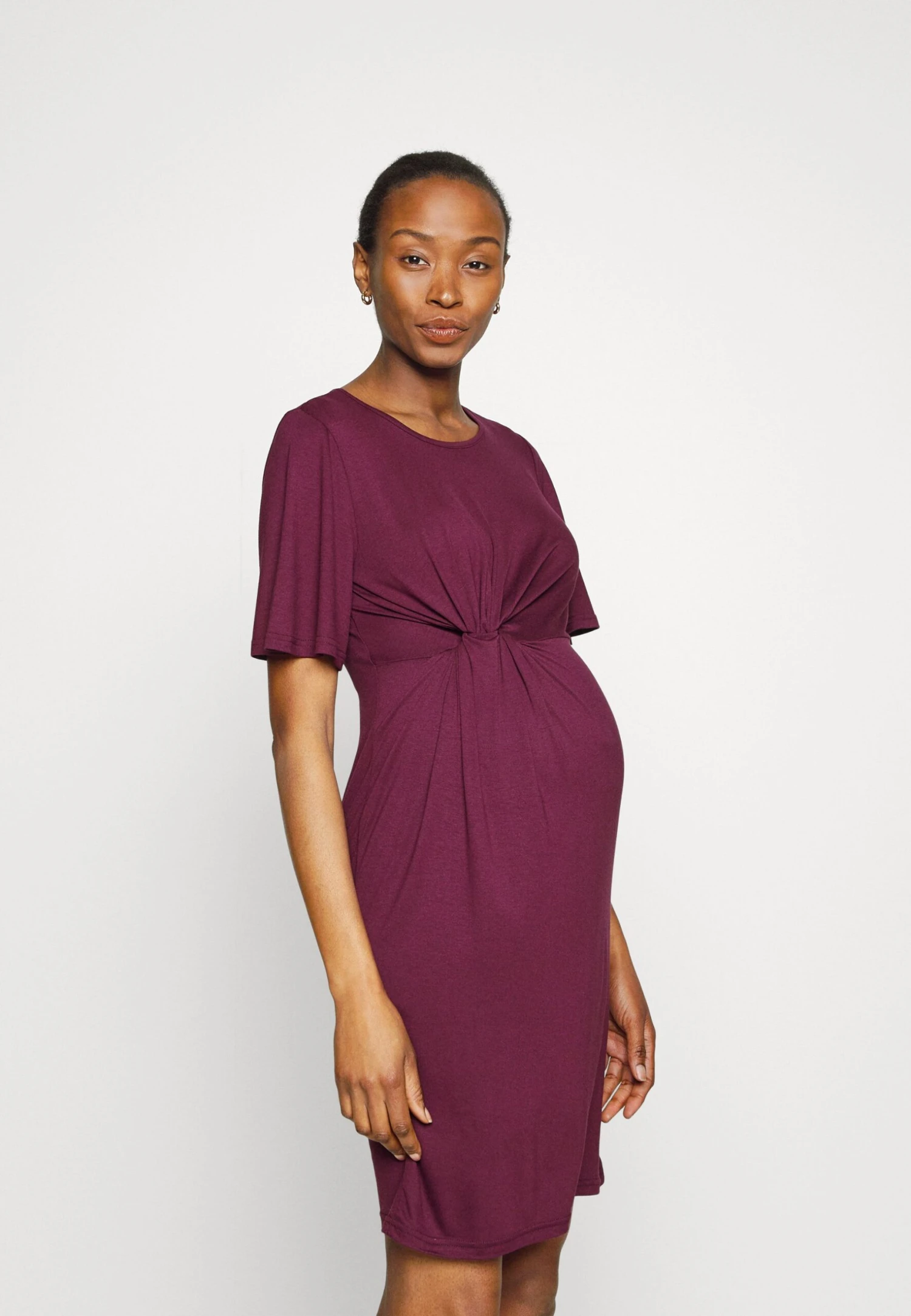 SLEEVES MINI DRESS - Sukienka Z Dżerseju - Purple