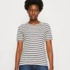 Anna Field T-shirt Z Nadrukiem - Dark Blue/white