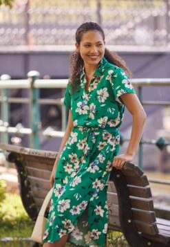 Anna Field Sukienka Koszulowa - Green/pink