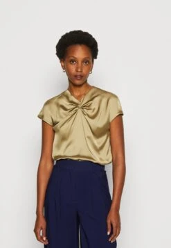 Anna Field T-shirt Z Nadrukiem - Khaki