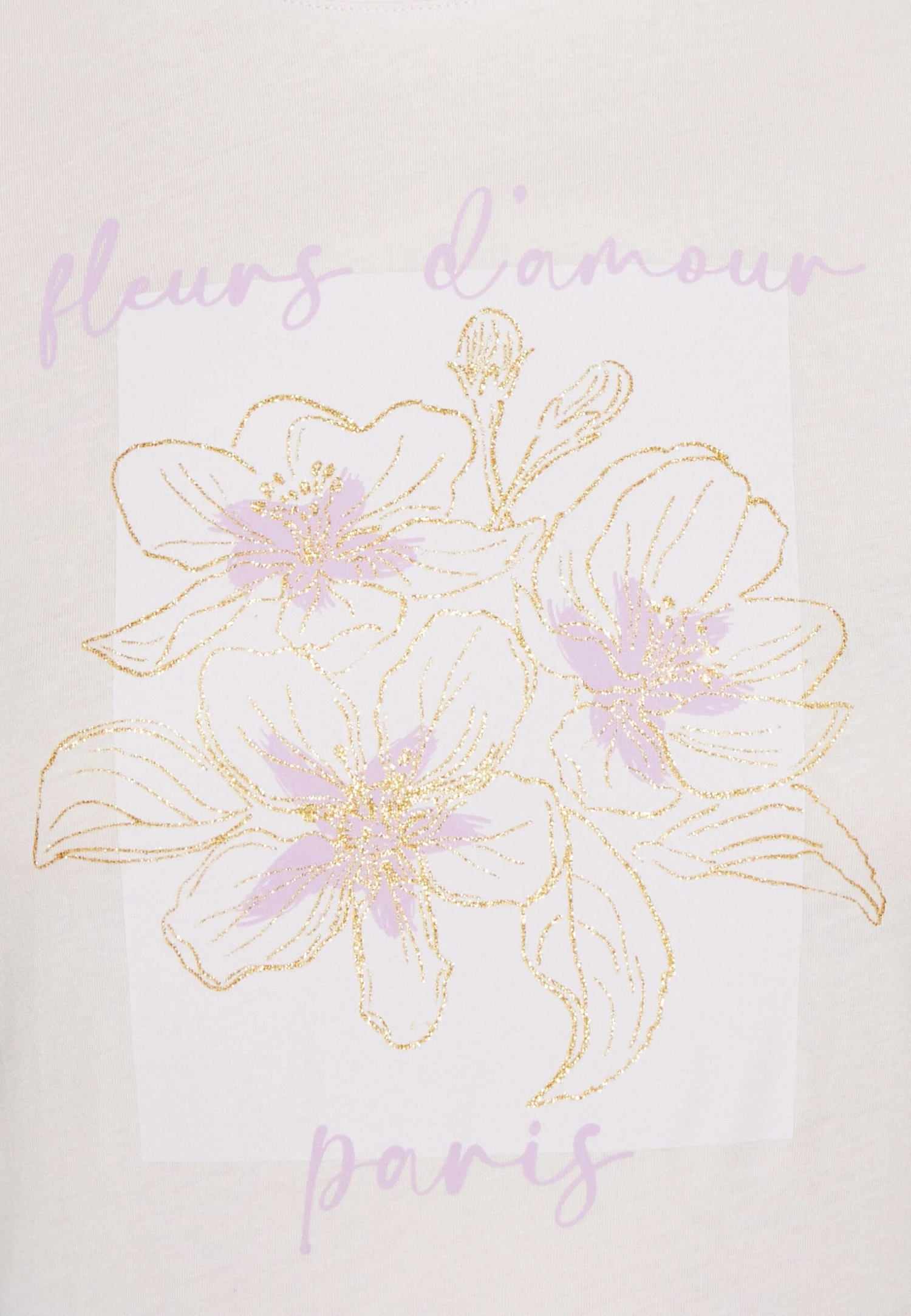 Anna Field T-shirt Z Nadrukiem - Lilac - obrazek 6