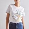 Anna Field HATTIE PINEAPPLE PUFF - T-shirt Z Nadrukiem - White