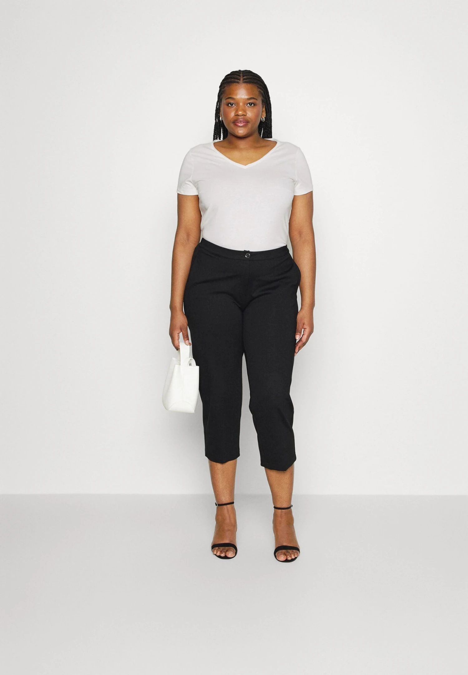 3 PACK - T-shirt Basic - White/dark Yellow/purple