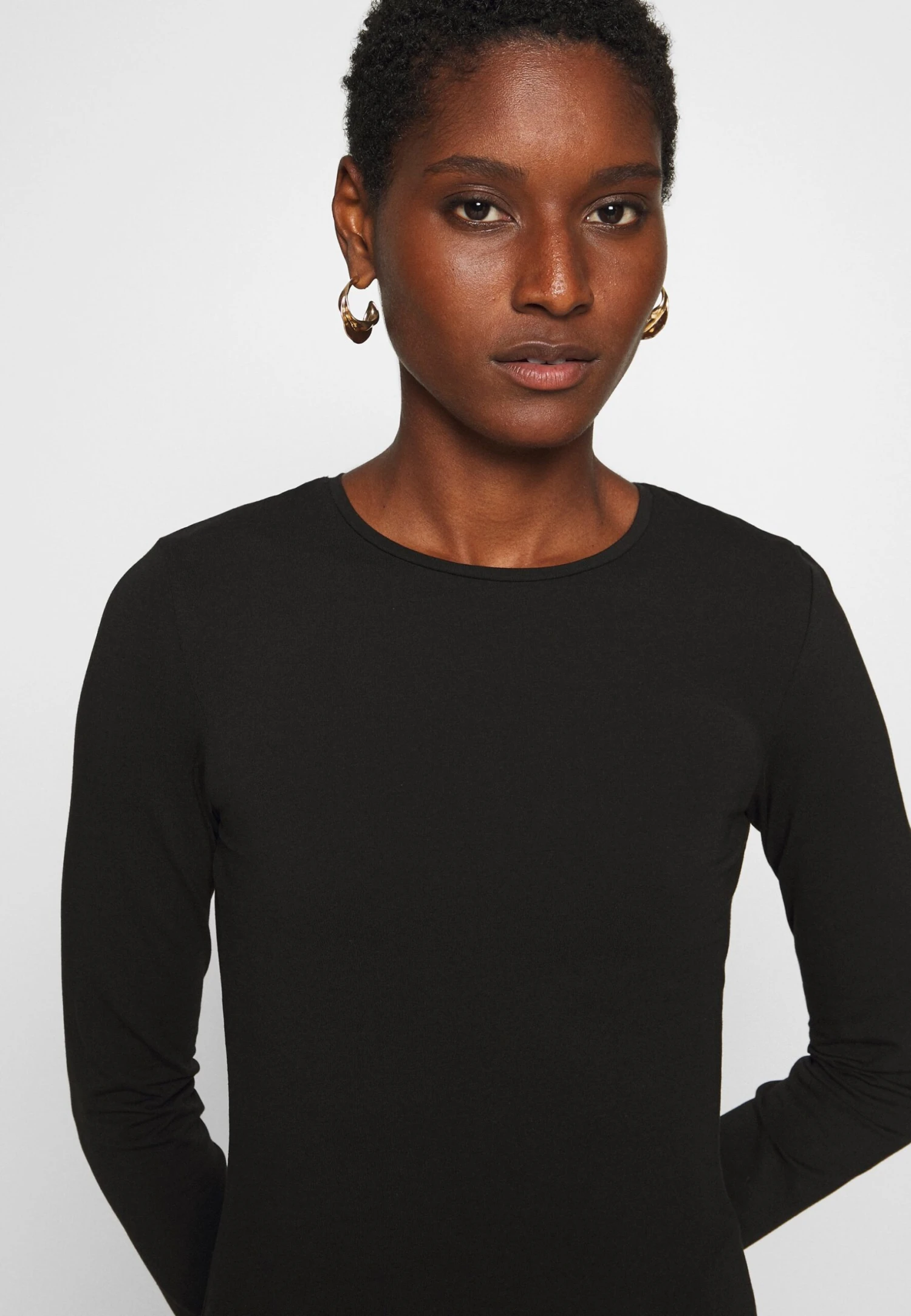 Anna Field 2 PACK - Bluzka Z Długim Rękawem - White/black - obrazek 5