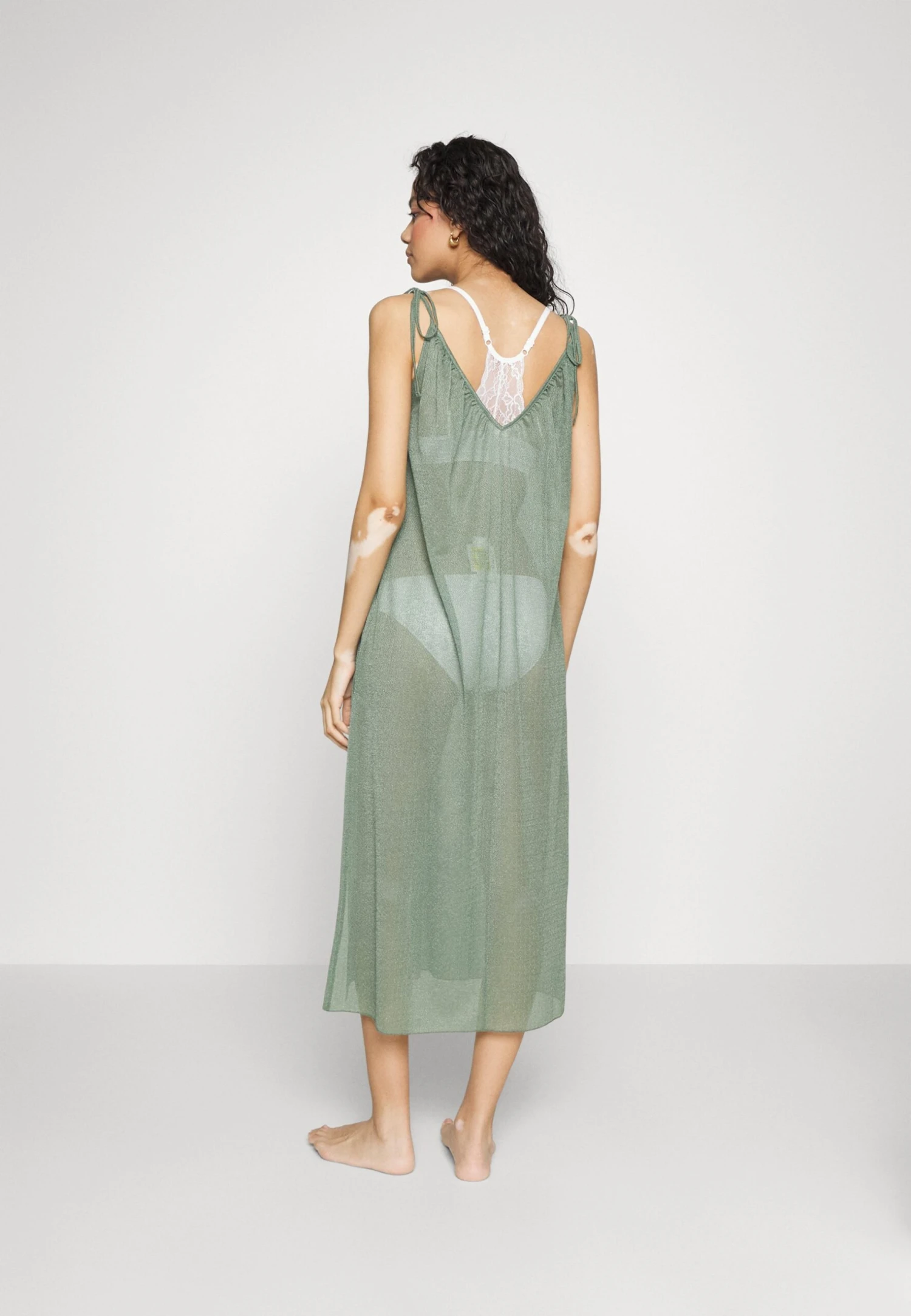 Anna Field SIMPLE STRAP BEACH DRESS - Akcesoria Plażowe - Khaki - obrazek 3
