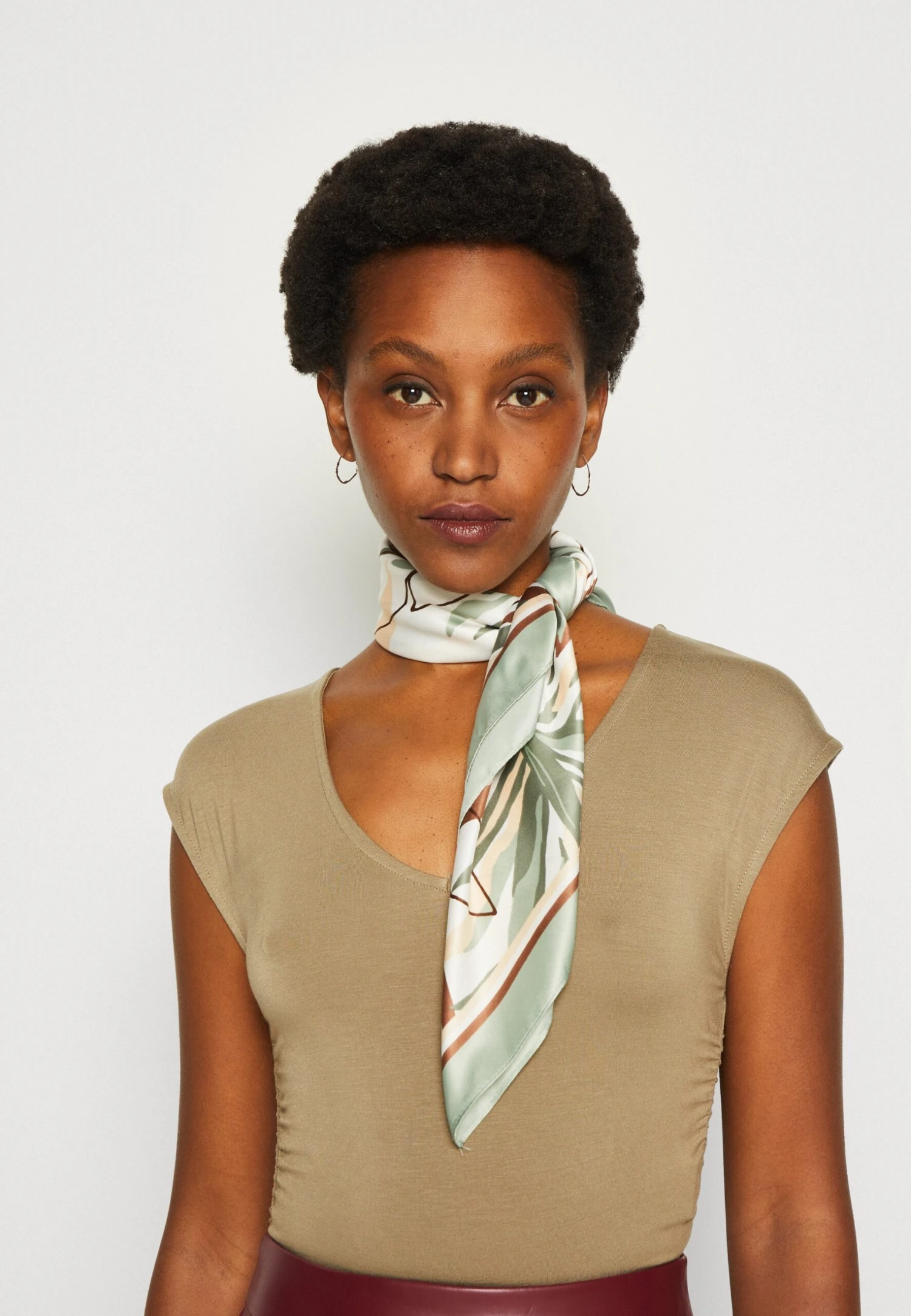 Anna Field T-shirt Z Nadrukiem - Beige - obrazek 4