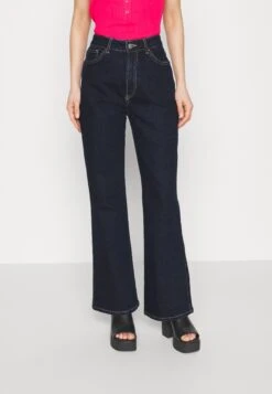 KICK FLARE - Jeansy Bootcut - Dark Blue Denim