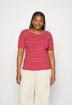 T-shirt Z Nadrukiem - Red/white