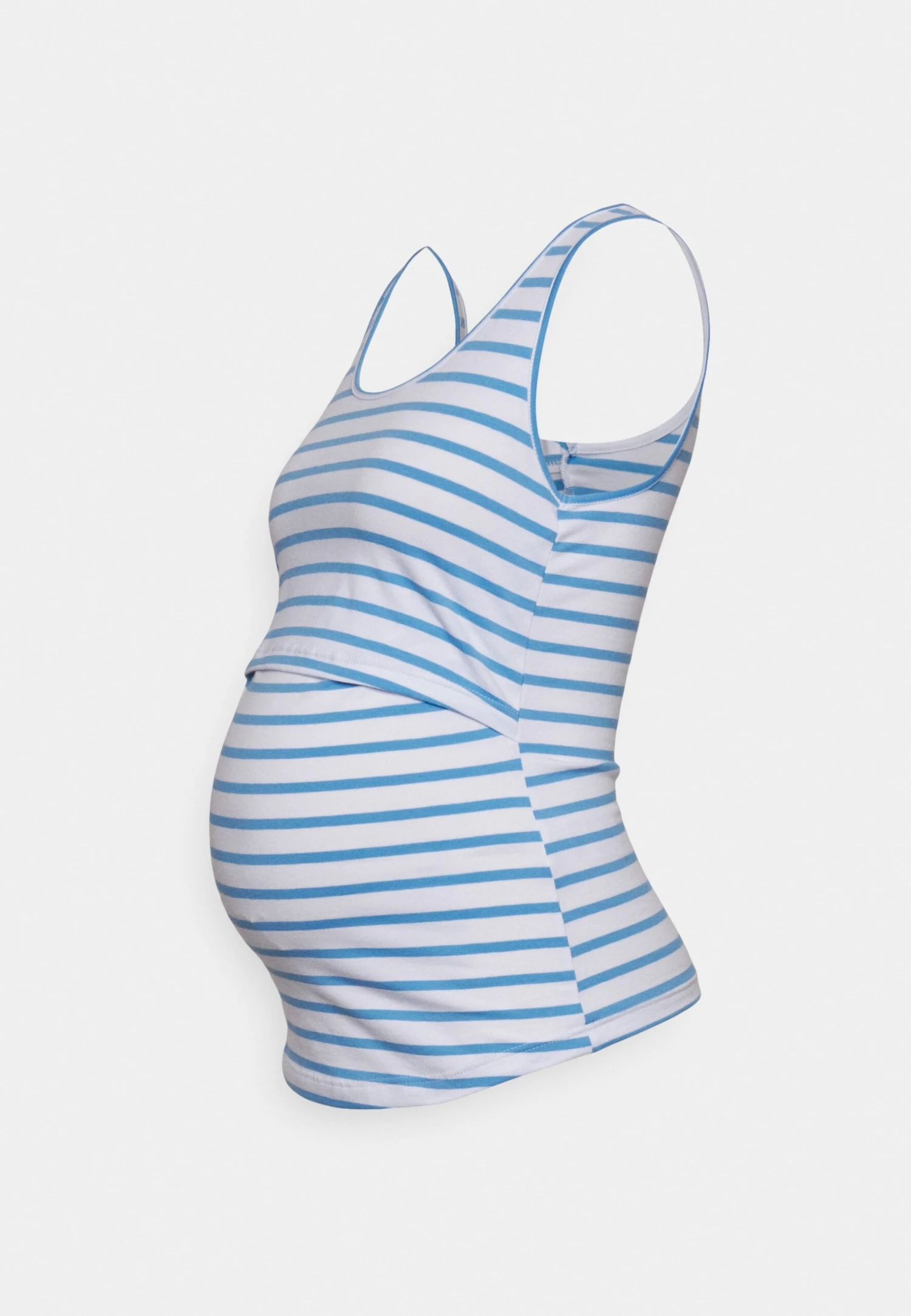2 PACK - Top - White/blue/mottled Light Grey - obrazek 7