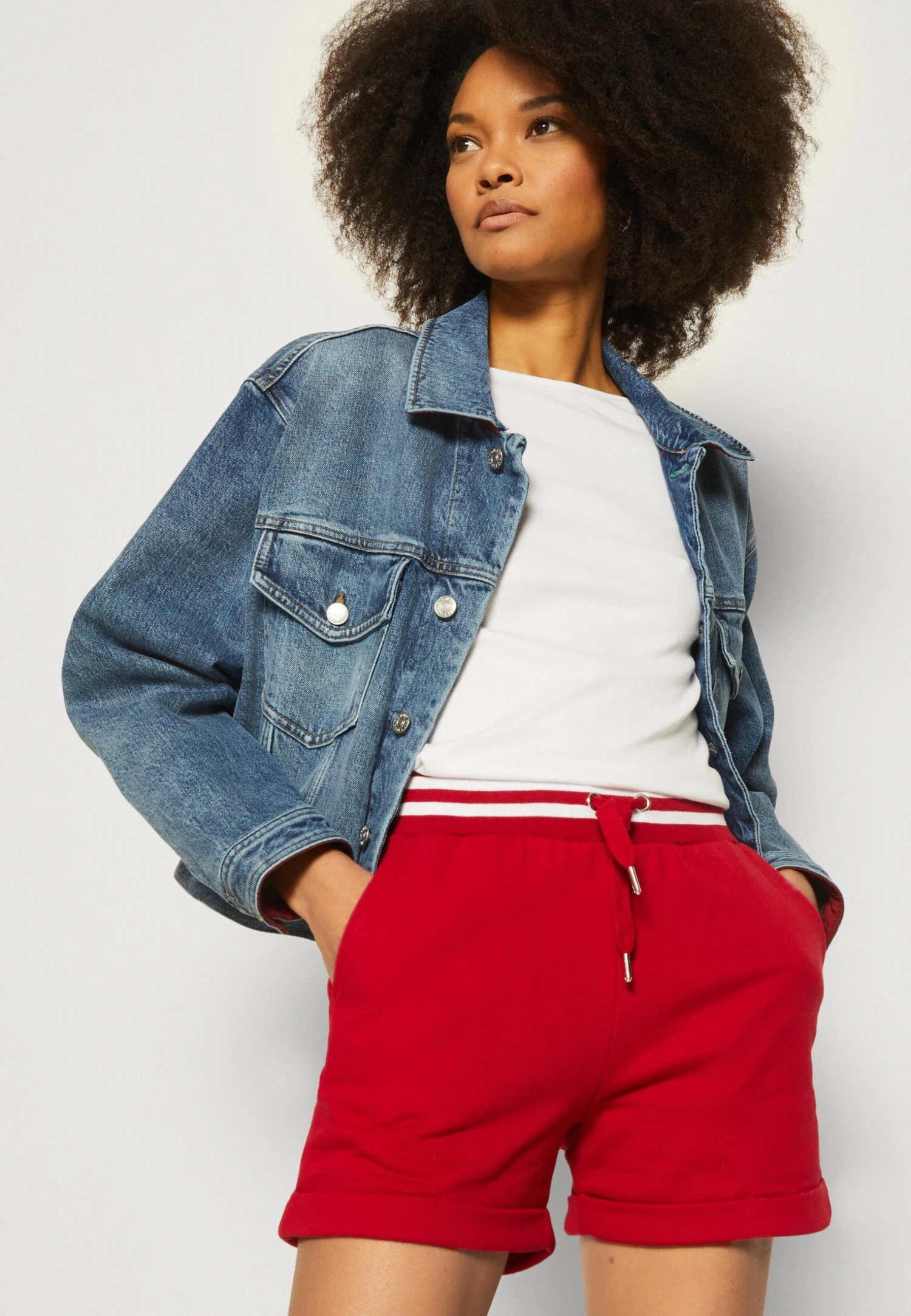 Anna Field Szorty - Dark Red - obrazek 4