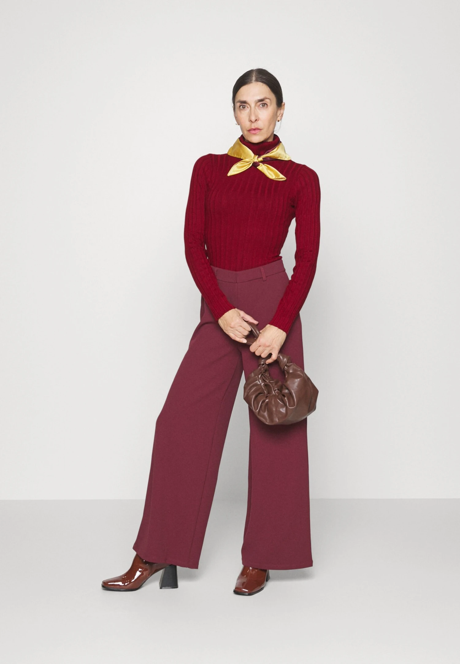 Anna Field Sweter - Dark Red - obrazek 2
