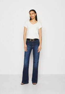 Anna Field 3 PACK - T-shirt Basic - Dark Yellow/purple/white