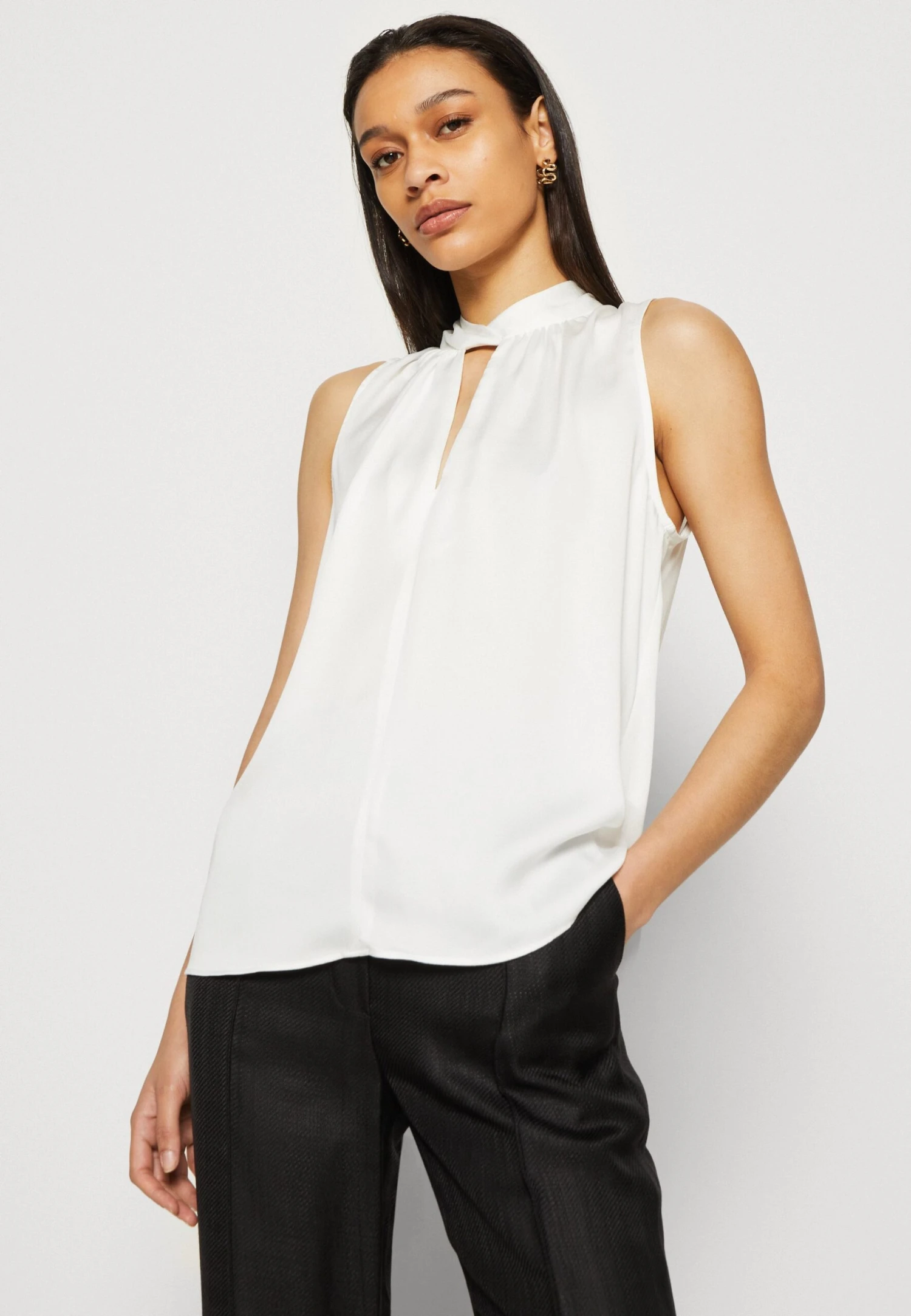 Anna Field Top - Off-white - obrazek 4