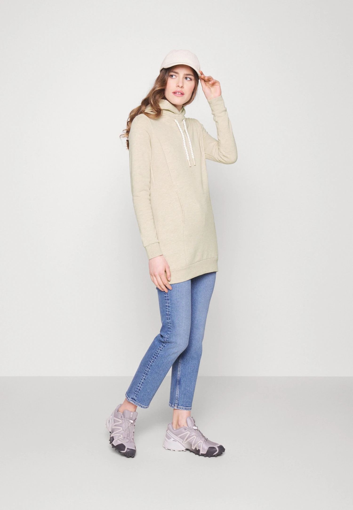 Bluza Z Kapturem - Mottled Beige - obrazek 2