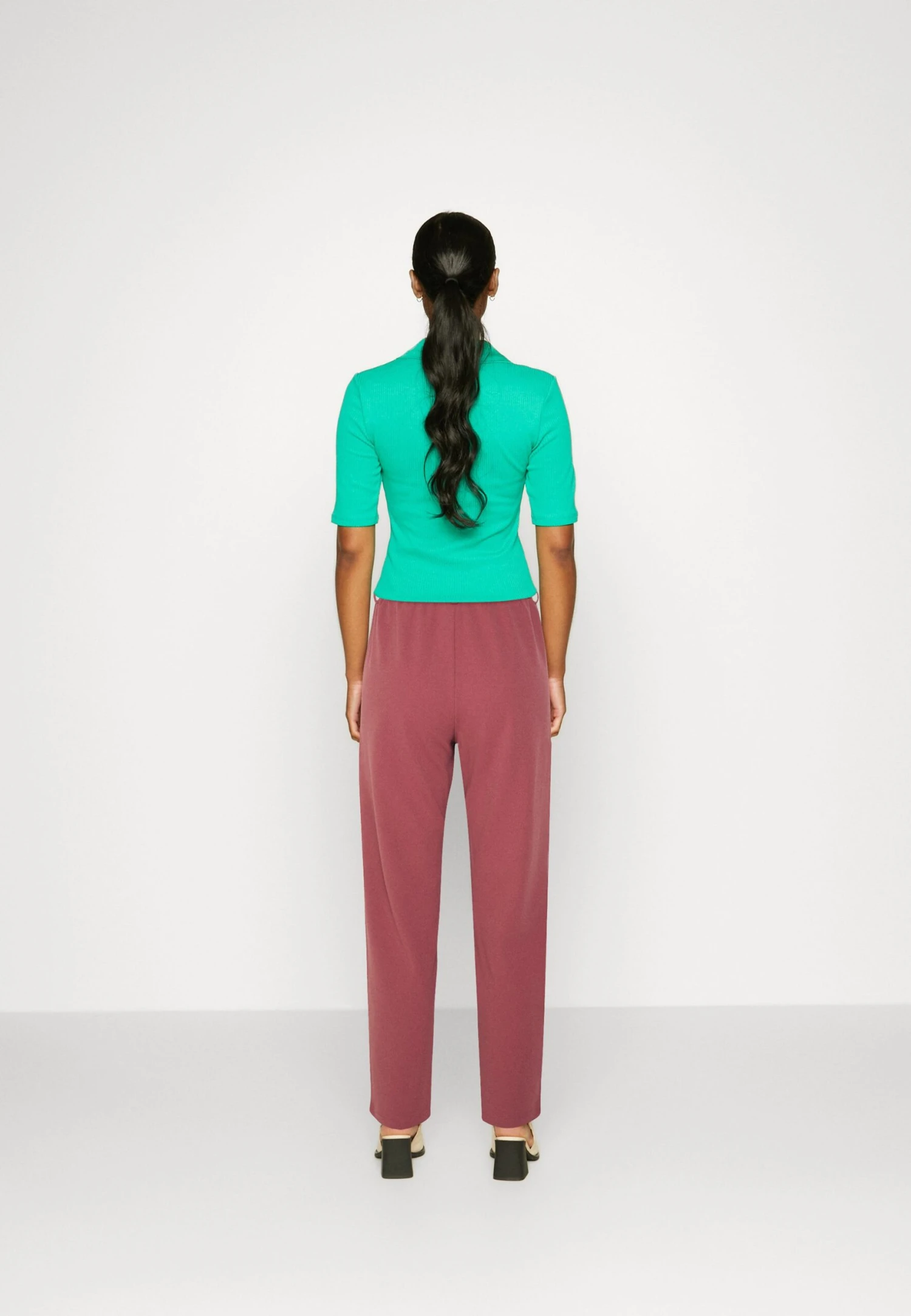 Anna Field Spodnie Materiałowe - Light Pink - obrazek 3