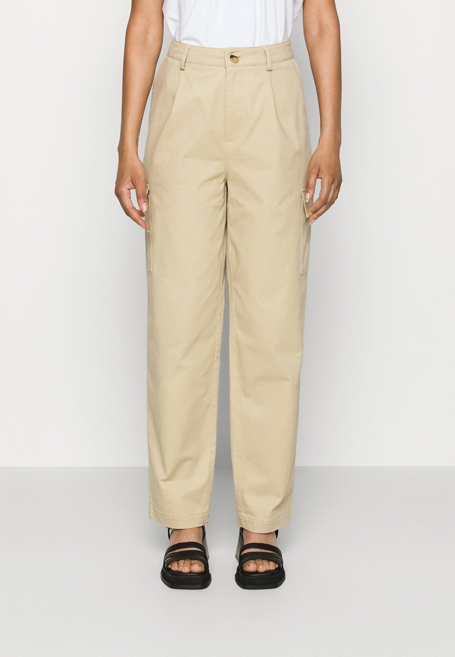 CARGO TROUSERS - Spodnie Materiałowe - Beige