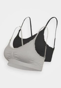 Anna Field MATERNITY SEAMLESS BRA 2 PACK - Biustonosz Bustier - Grey/black
