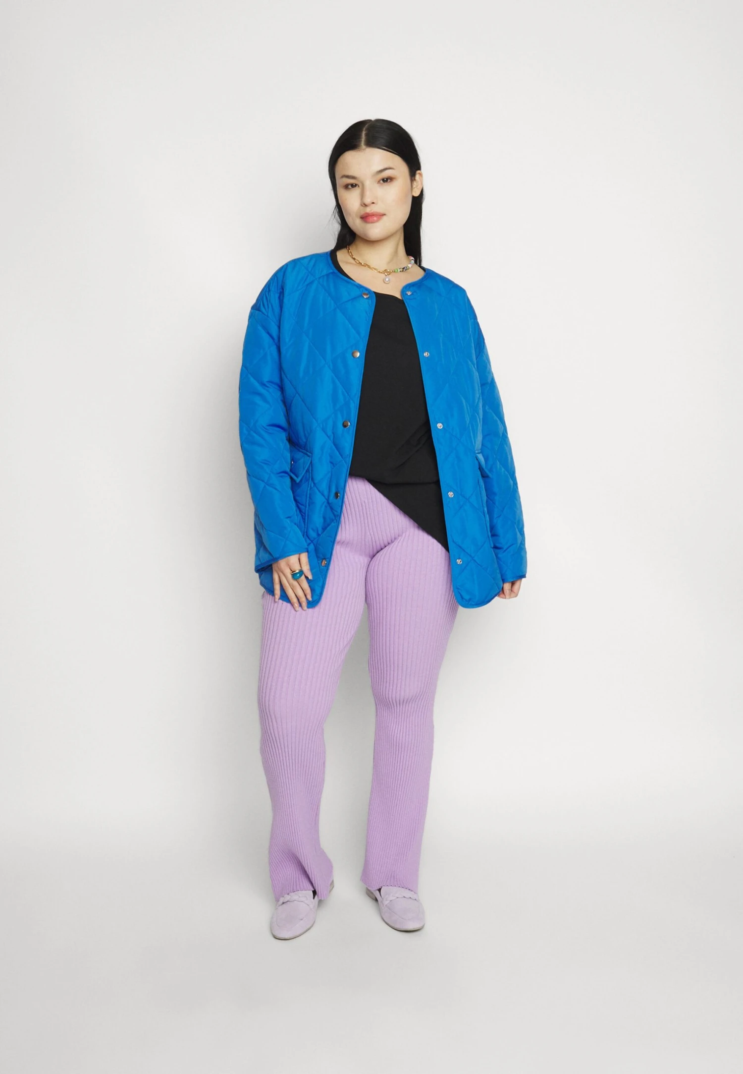 LONG - T-shirt Basic - Black - obrazek 2