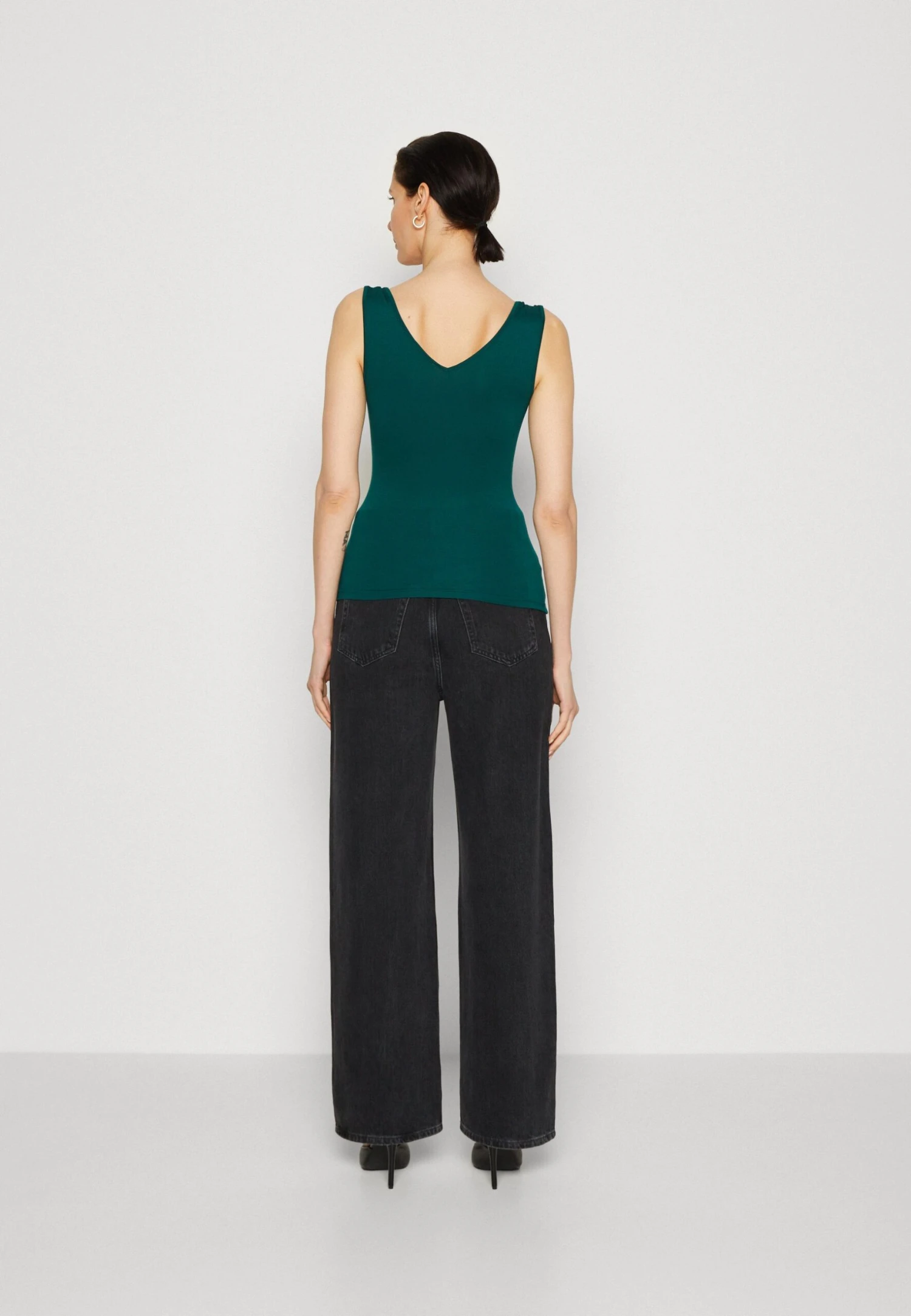Anna Field Top - Dark Green - obrazek 3
