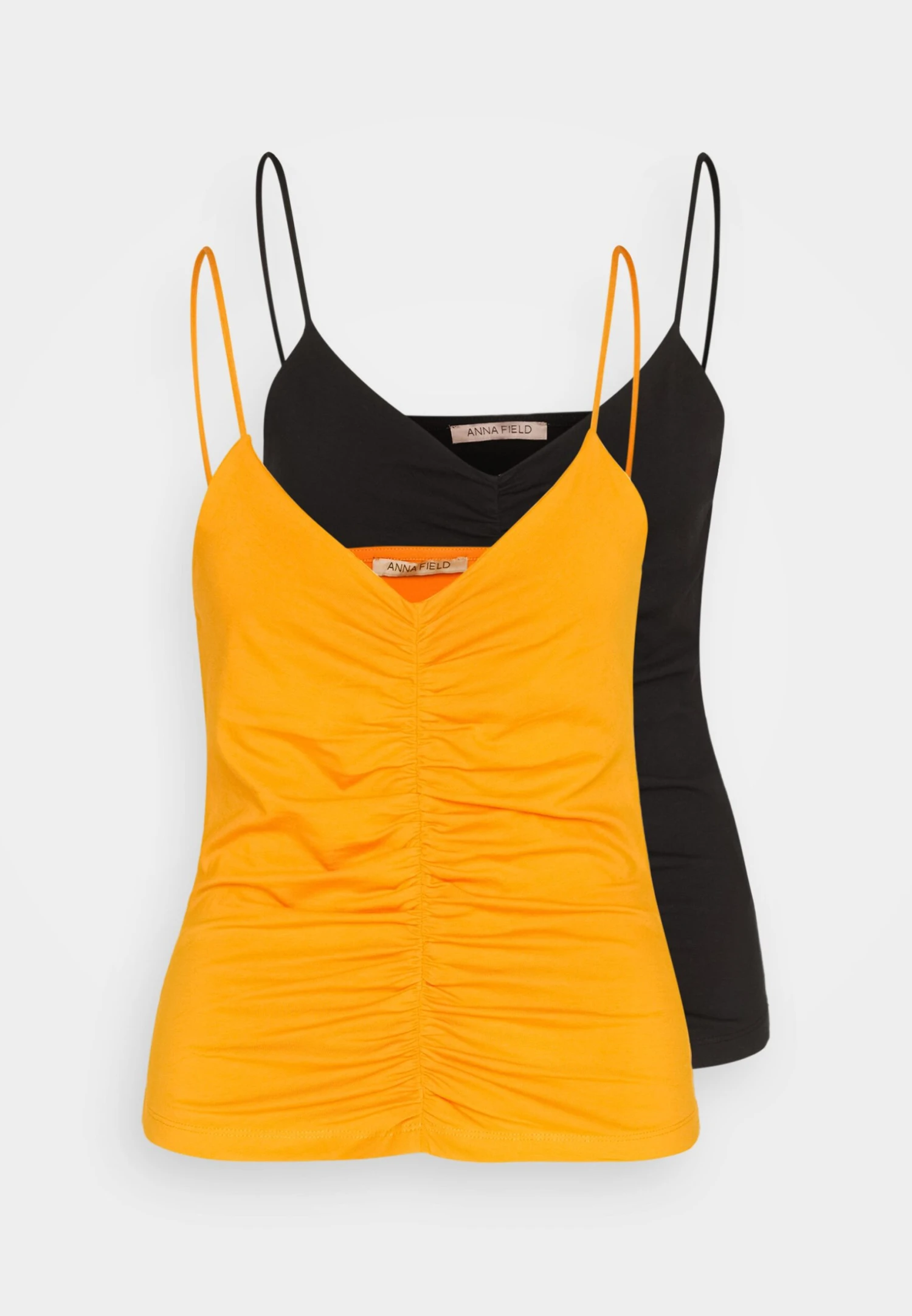 Anna Field Top - Black/orange - obrazek 6