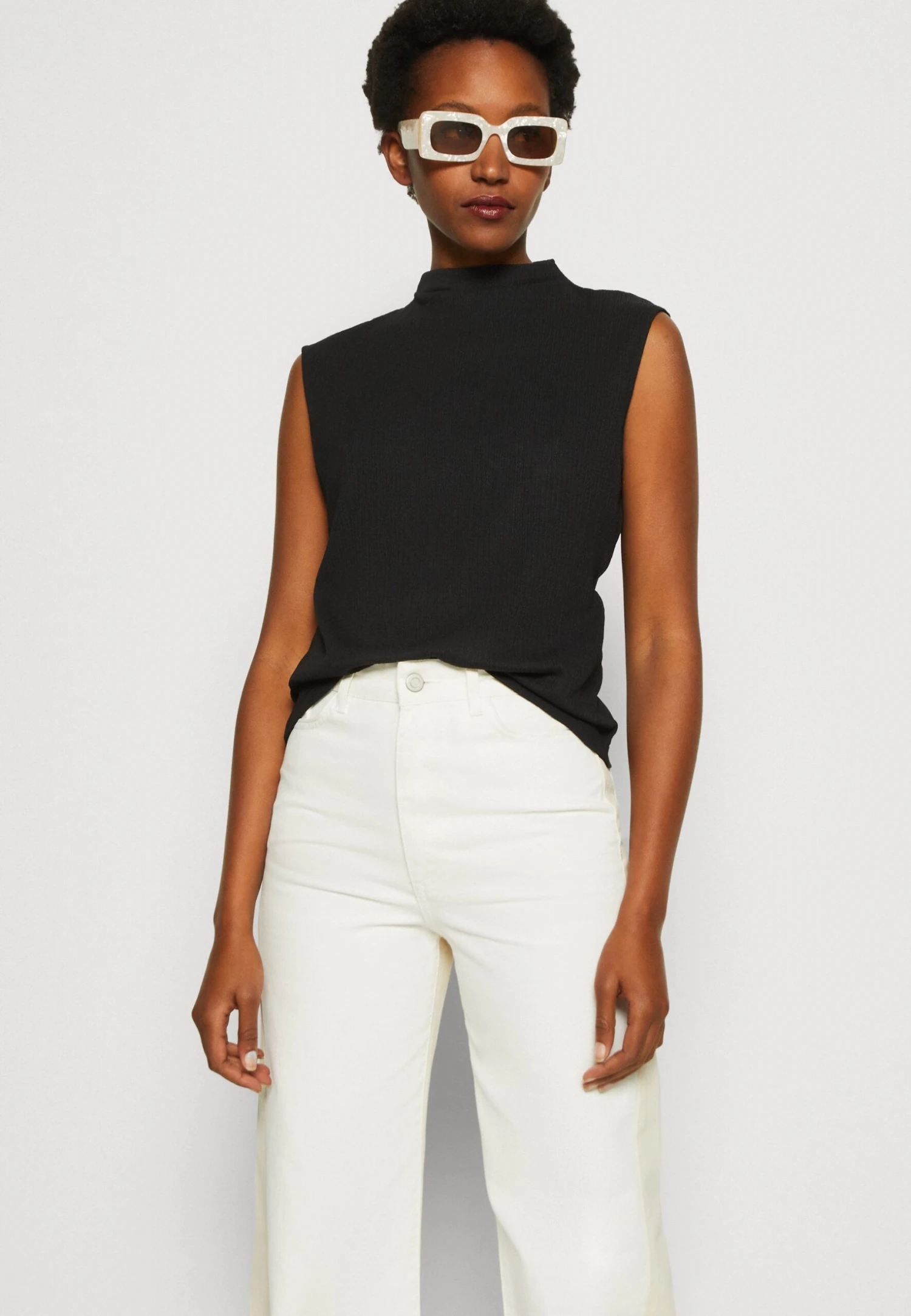 Anna Field Top - Black - obrazek 4