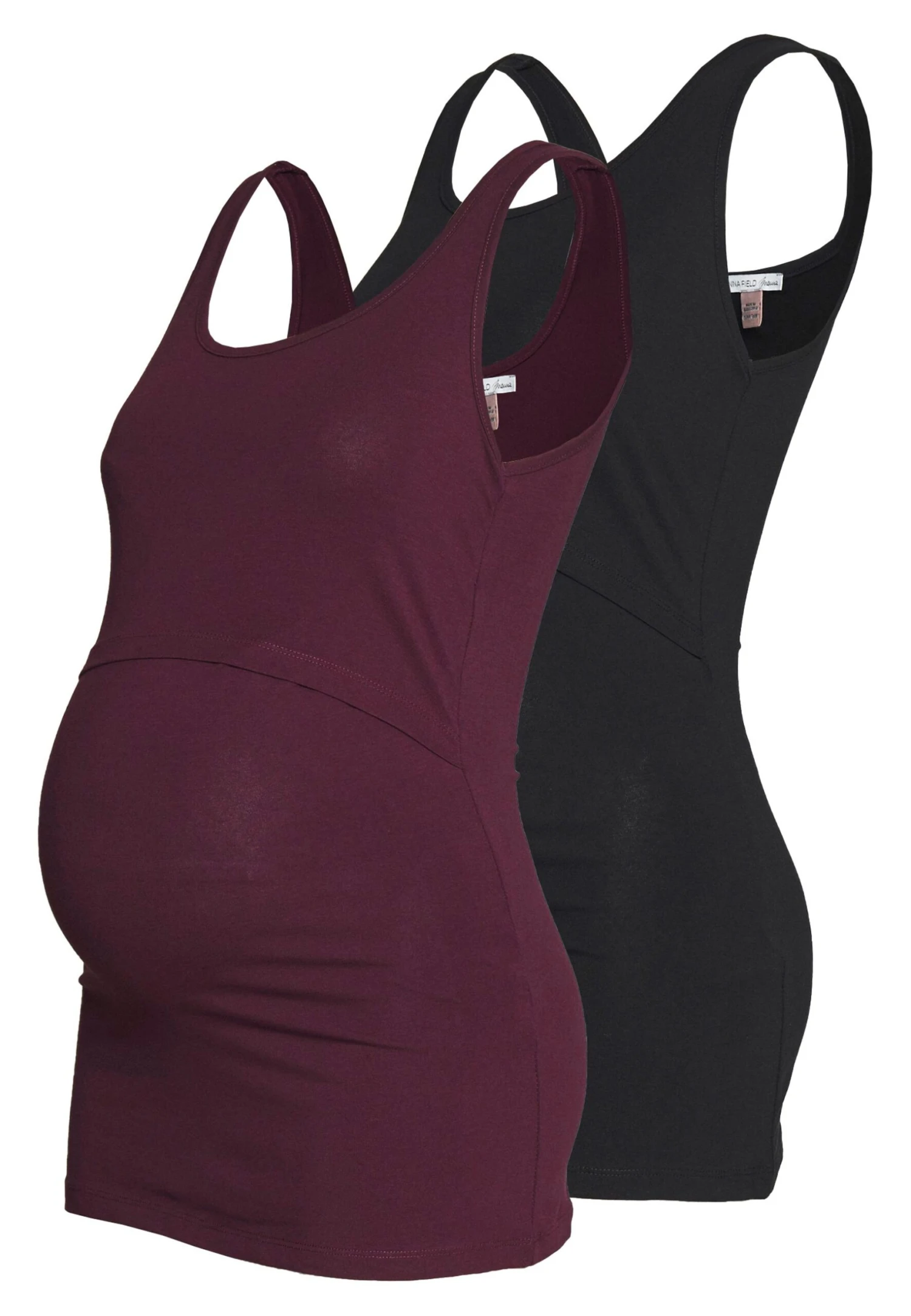 NURSING 2 PACK - Top - Top - Bordeaux/black - obrazek 6