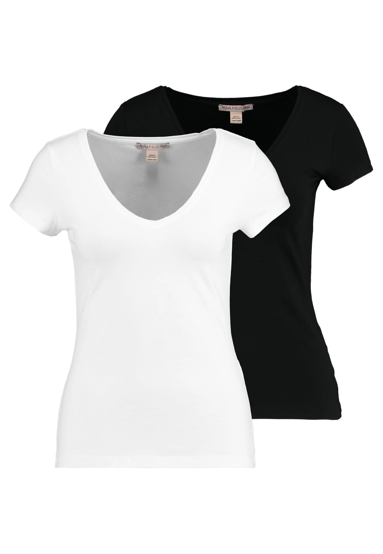 2 PACK - T-shirt Basic - Black/white